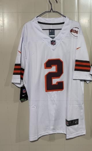 NFL Cleveland Browns #2 Sanders Jersey White Size US XL / EU 56 / 4 - 2 Thumbnail