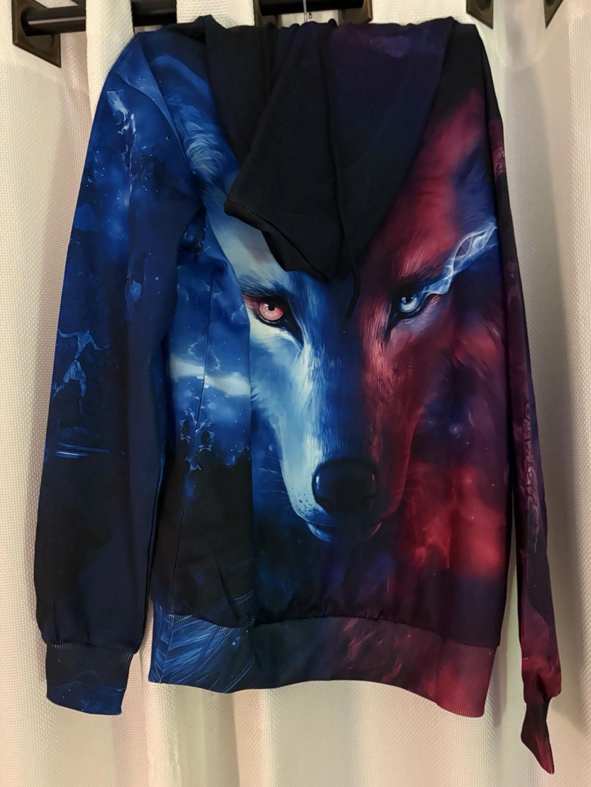 The Unbranded Brand Unisex Novelty Wolf Graphic Hoodie 3D Print NEW Size M/S Size US S / EU 44-46 / 1 - 3 Thumbnail
