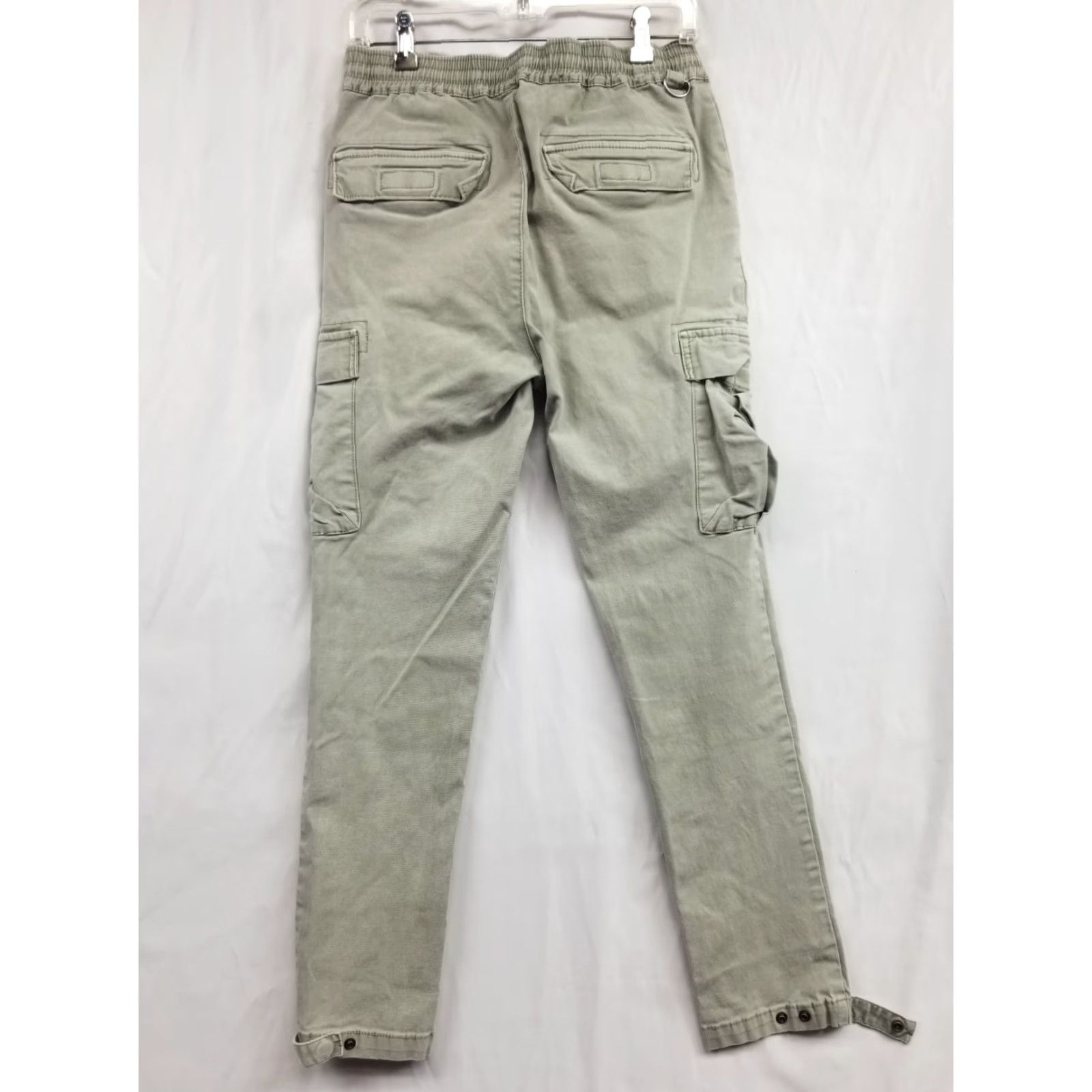 Pacsun PacSun Men Medium Cargo Jogger Pants Gray Elastic Drawstring Waist Pockets Gray Size US 31 - 2 Thumbnail
