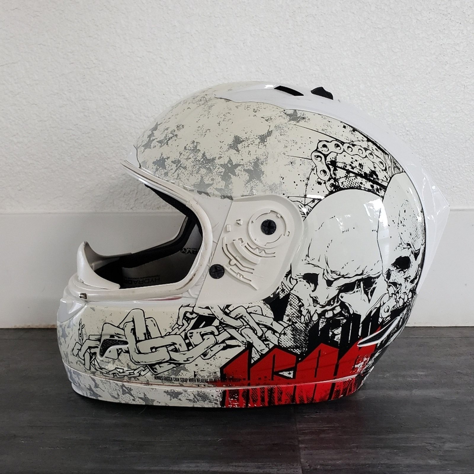 Other White | ICON | Alliance Torrent Full Face Motorcycle Helmet Size ONE SIZE - 4 Thumbnail