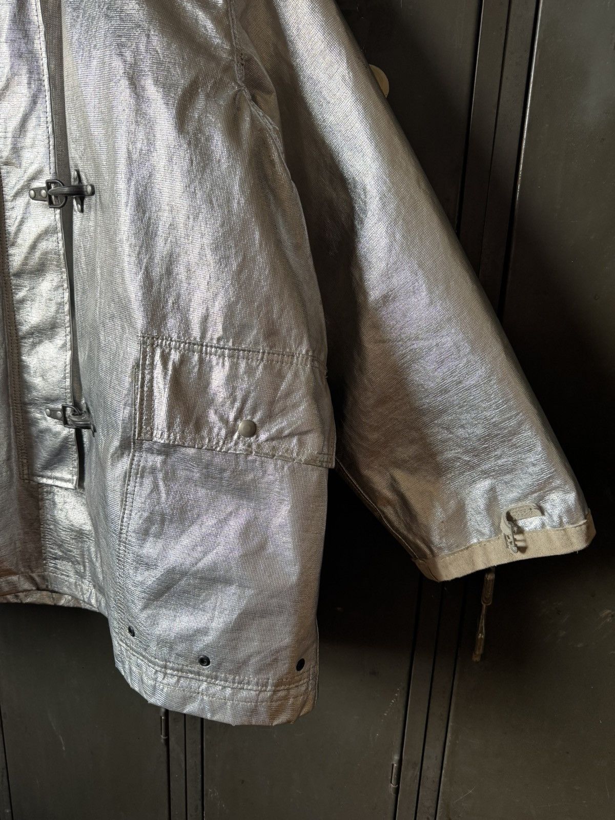 Vintage Vintage 80s US Navy Fireman Jacket Size US L / EU 52-54 / 3 - 3 Thumbnail
