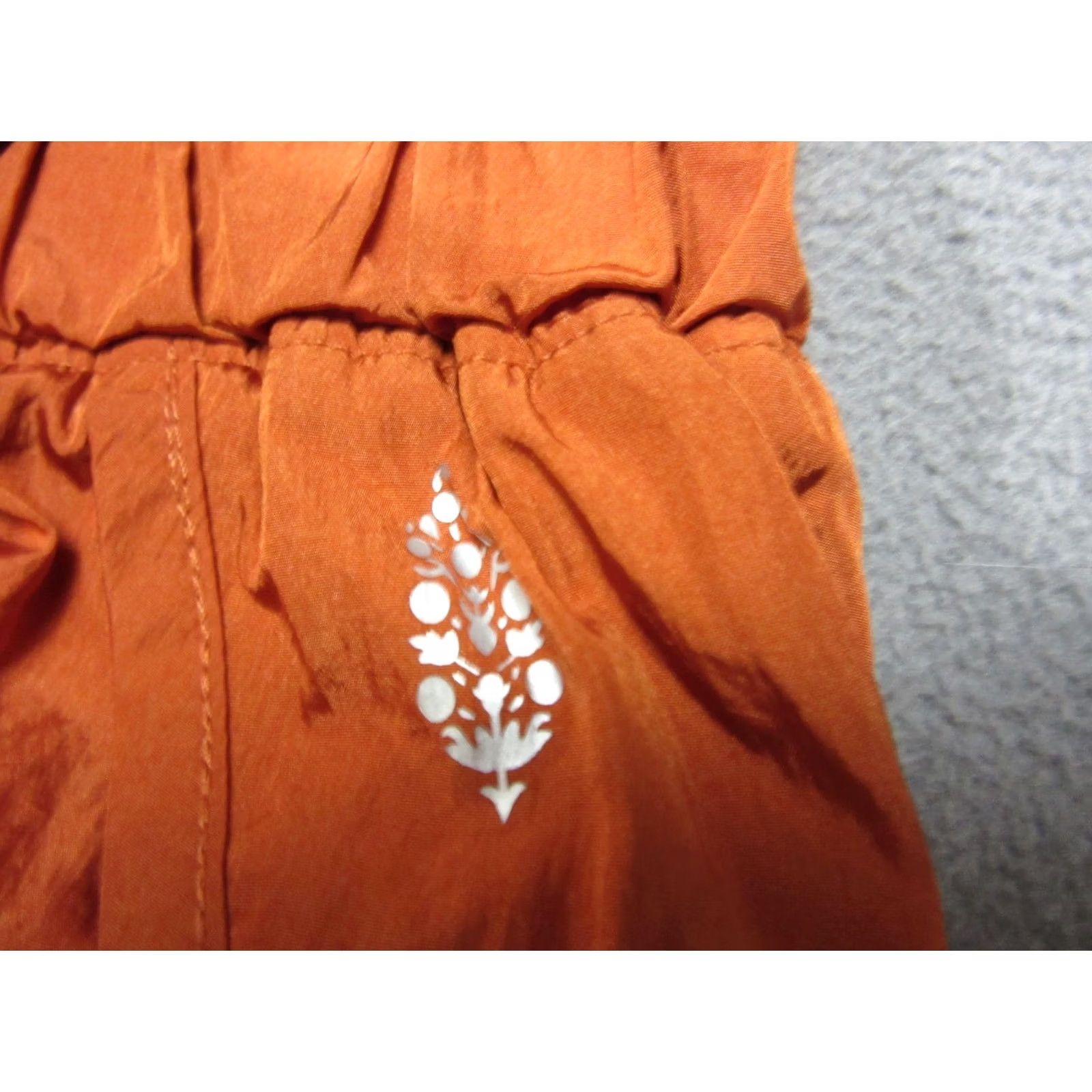 Free People Free People Shorts Women Large Orange Smocked High Waist The Way Home FP Movement Size 36" / US 14 / IT 50 - 6 Thumbnail