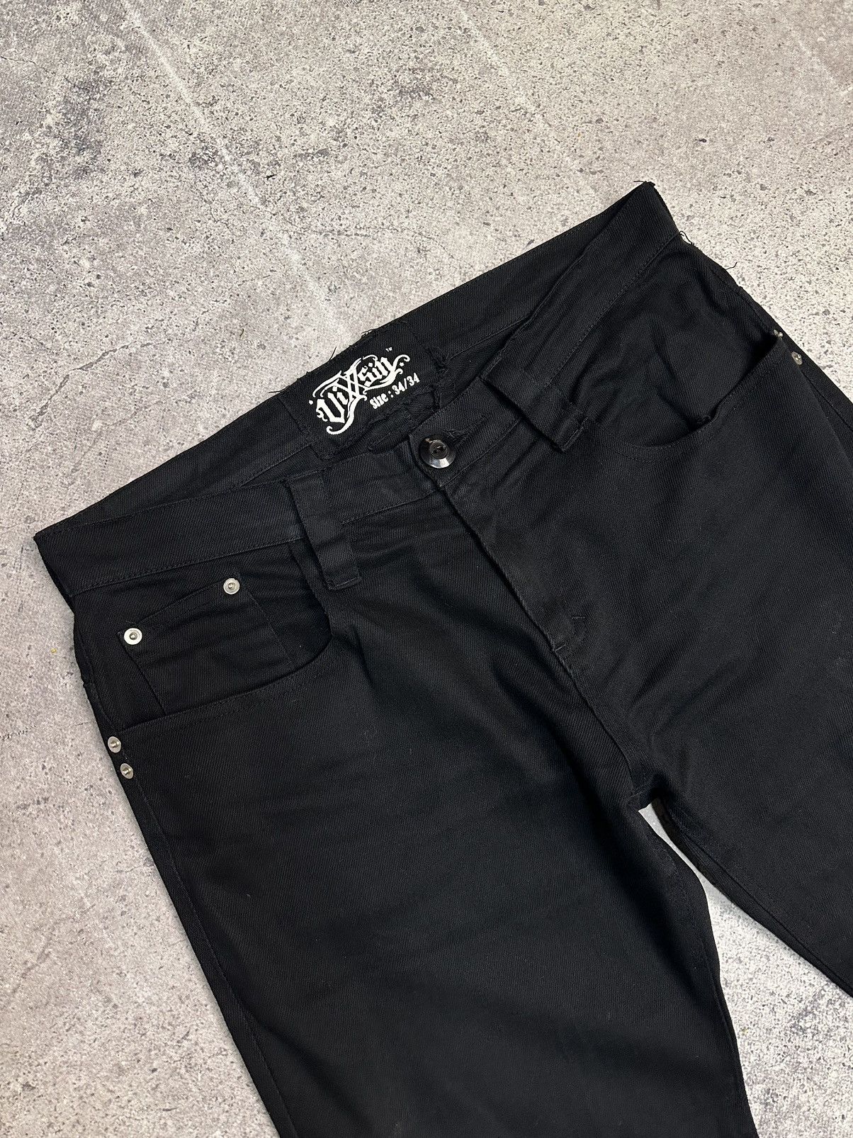Gotcha Vixxsin gothic black denim pants Y2K punk streetwear Size US 34 / EU 50 - 6 Thumbnail