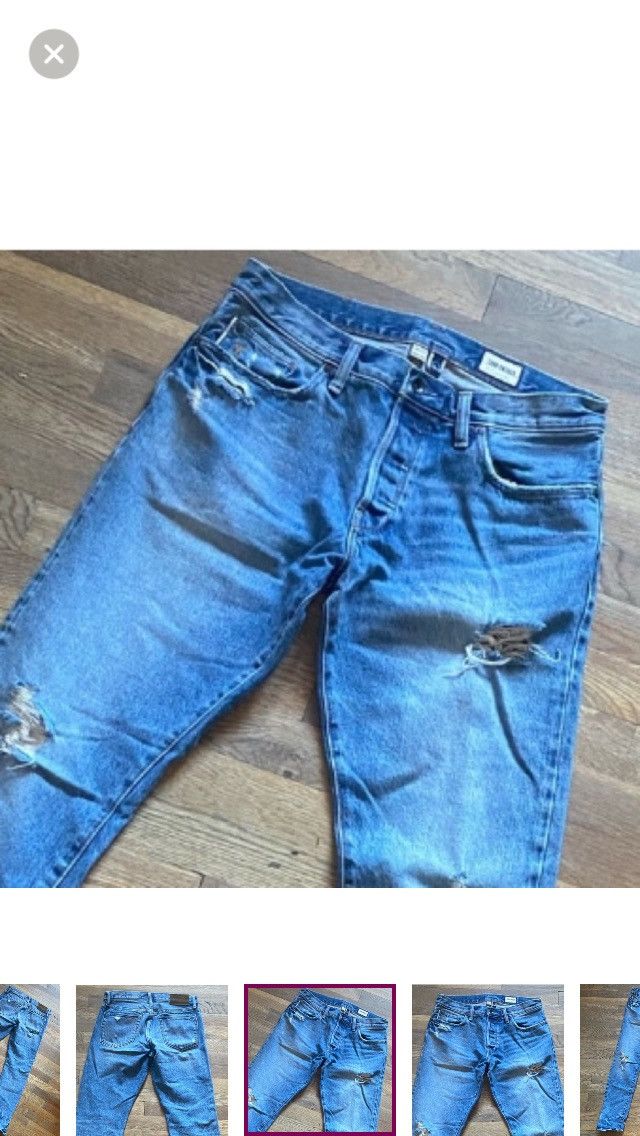 Todd Snyder Todd Snyder Slim Selvedge Japanese Jean in Destroyed Wash Size US 30 / EU 46 - 11 Thumbnail