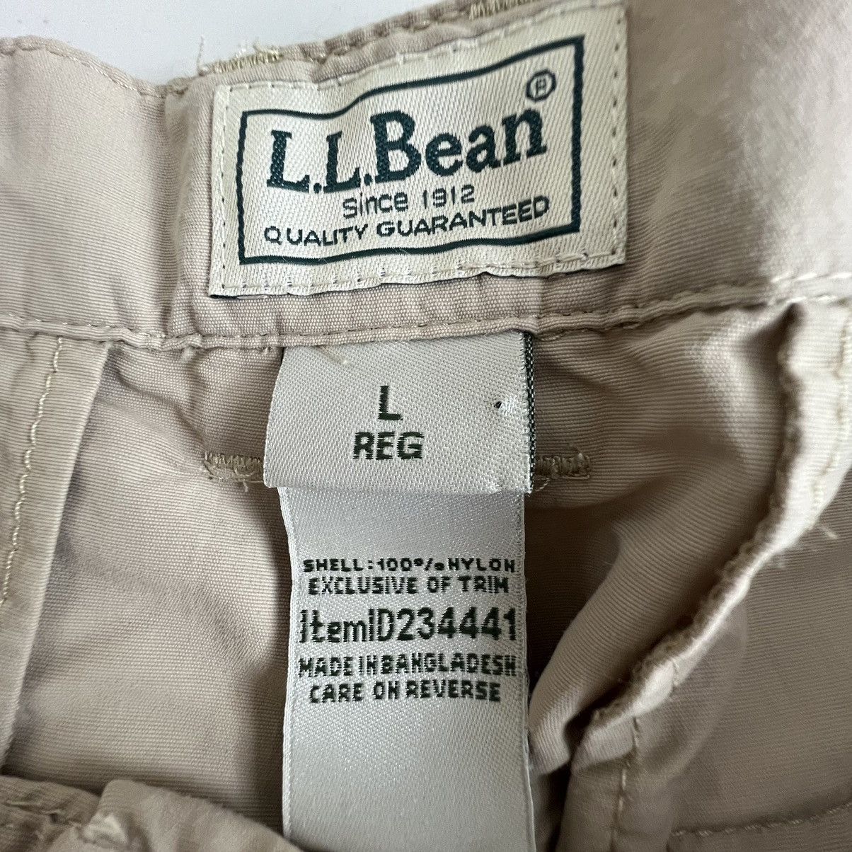 L.L. Bean L.L Bean Nylon Straight Leg Convertible Hiking Cargo Pants Size US 36 / EU 52 - 6 Thumbnail