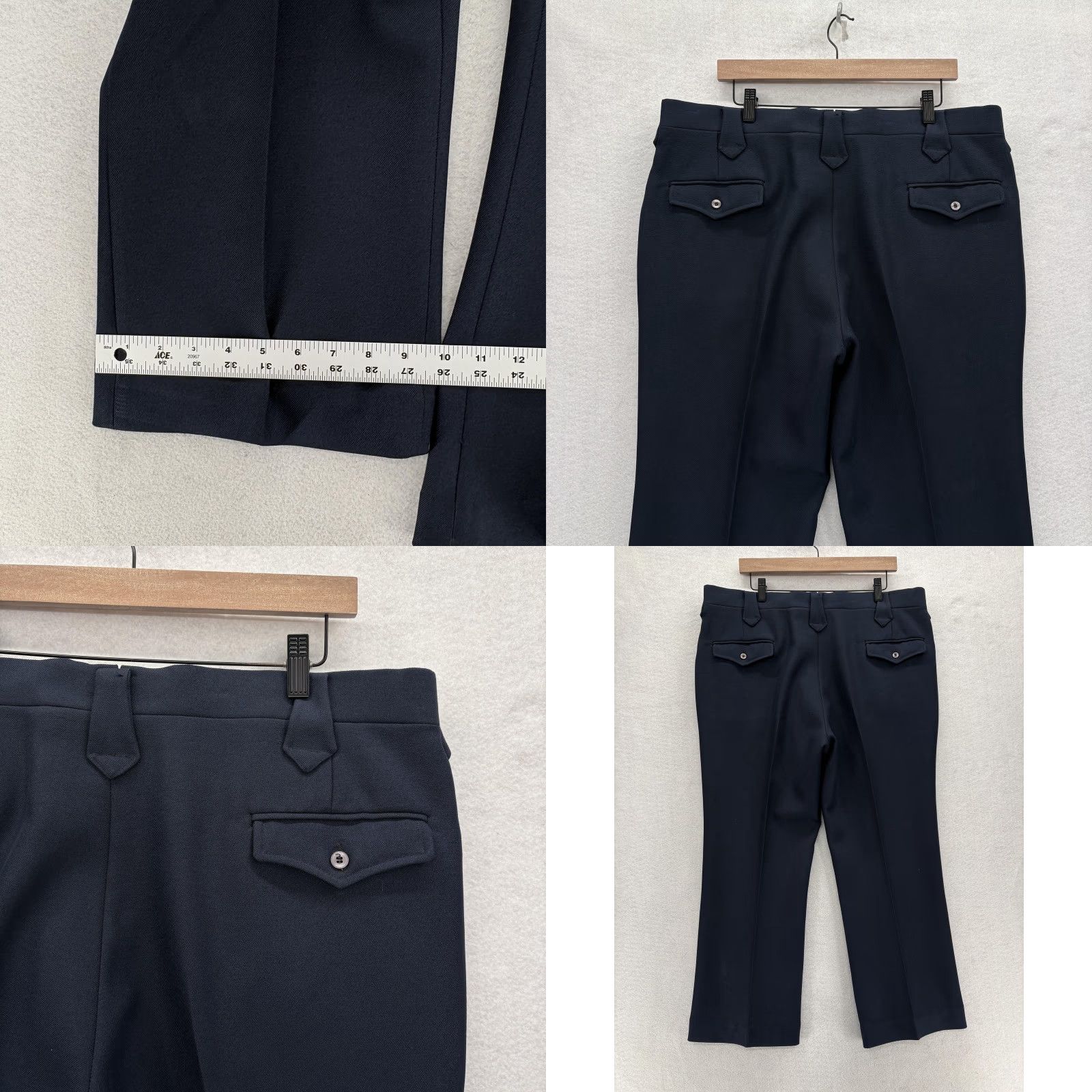 Vintage VINTAGE H Bar C Ranchwear Pants Mens 40x28 Blue Dress Western Polyester Cowboy Size US 40 / EU 56 - 8 Thumbnail