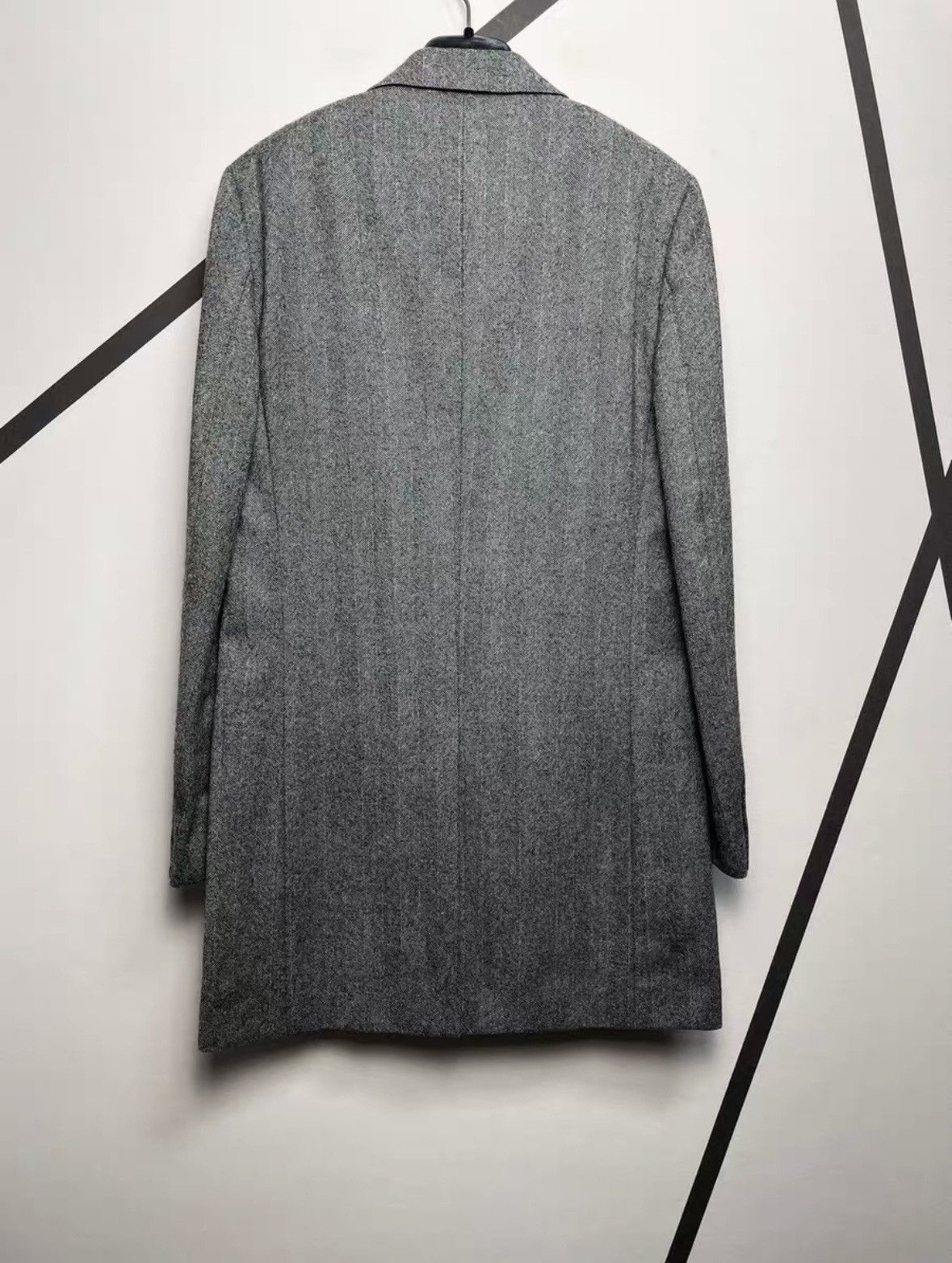 Saint Laurent Paris Herringbone Blazer/Light Coat sz 48 Size US M / EU 48-50 / 2 - 2 Thumbnail