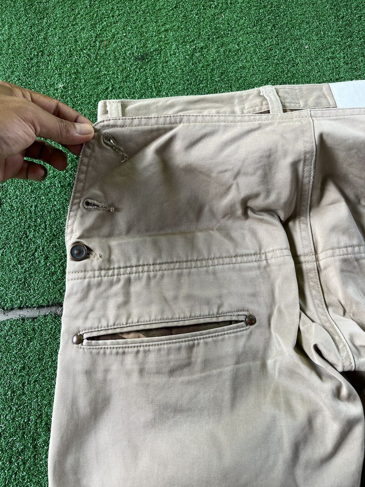 Japanese Brand RARE Mad Punk Monkey Pants Camo Khakis Pants By Beans Size US 31 - 14 Thumbnail