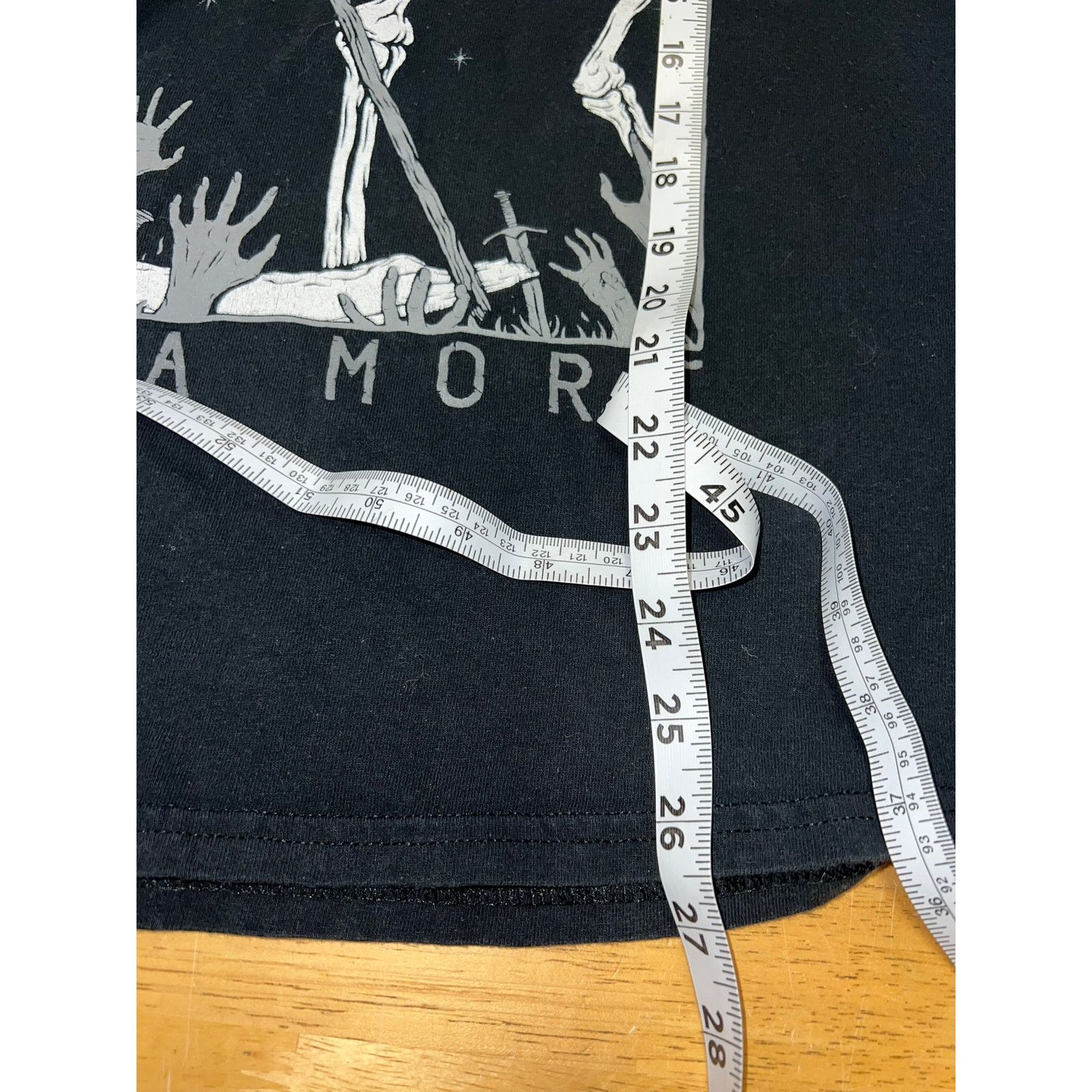 The Unbranded Brand La Mort Shirt Skeleton XIII Sword Graphic Black Shirt Medium Size US M / EU 48-50 / 2 - 9 Thumbnail
