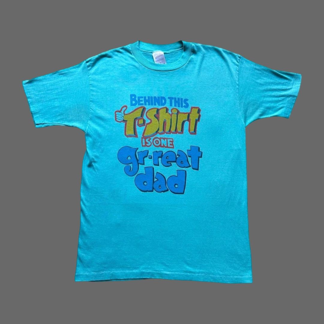 Other Rare Vintage 70s/80s One Great Dad Graphic Tee Blue L Size US L / EU 52-54 / 3 - 1 Thumbnail