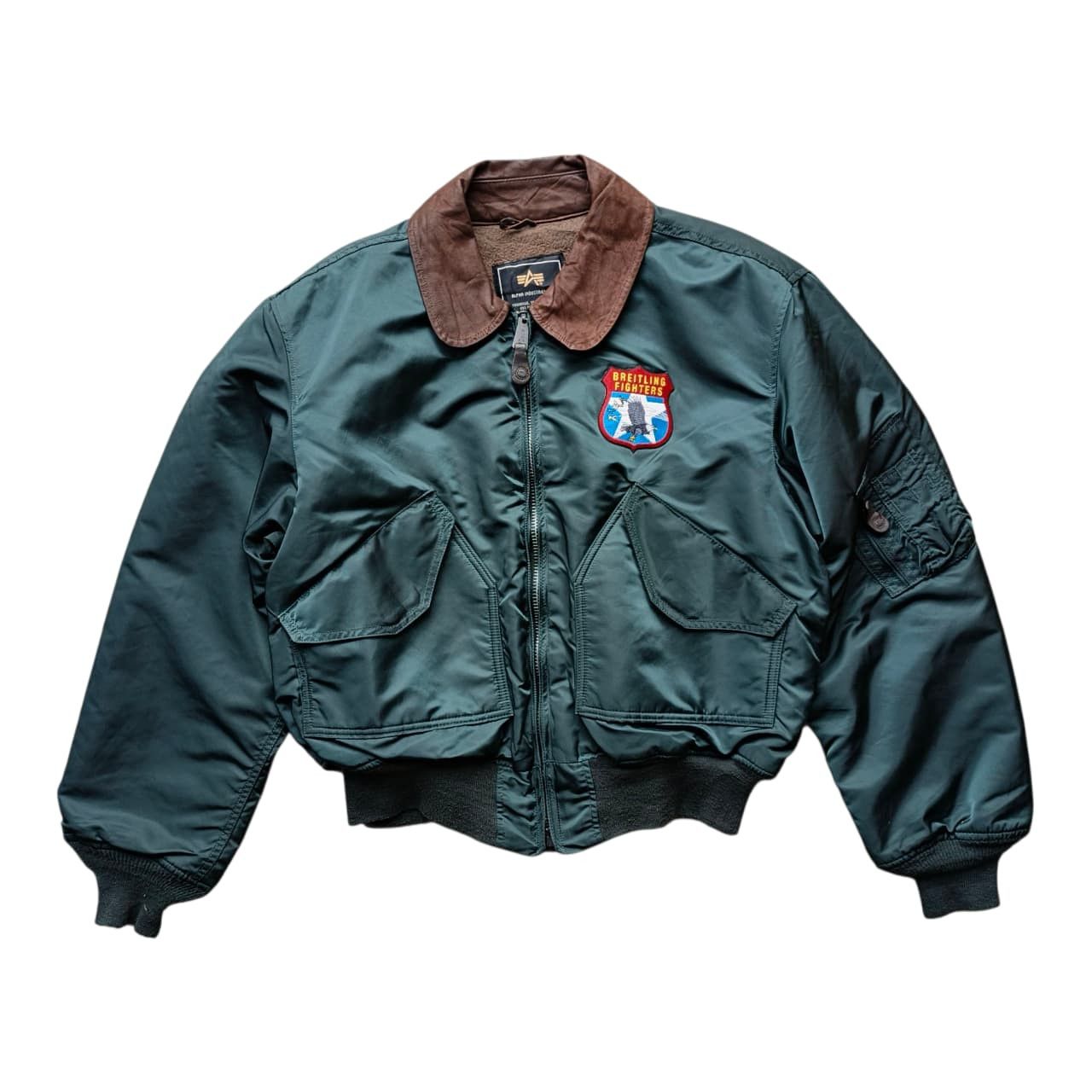 Alpha Industries x Breitling MA-1 CWU military flight jkt