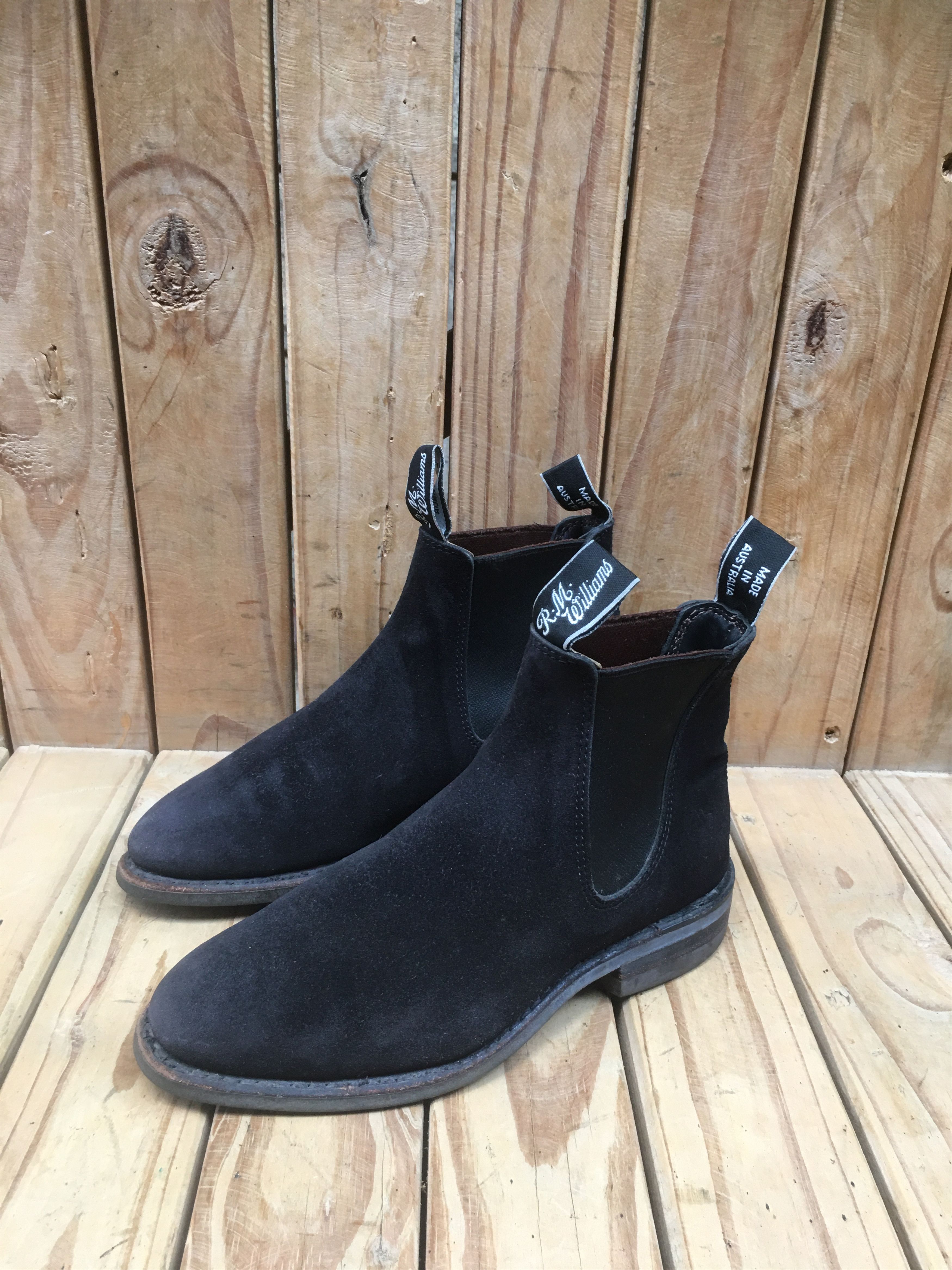 R.M. Williams RM Williams Black Australian Suede Boots Size UK 3 G USA 5.5 Size US 5.5 / IT 35.5 - 10 Thumbnail
