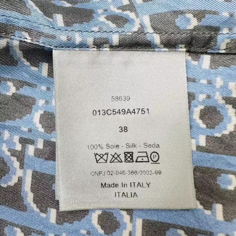 Dior Dior Logo Silk Short Sleeve Shirt-2505 Size US M / EU 48-50 / 2 - 3 Thumbnail