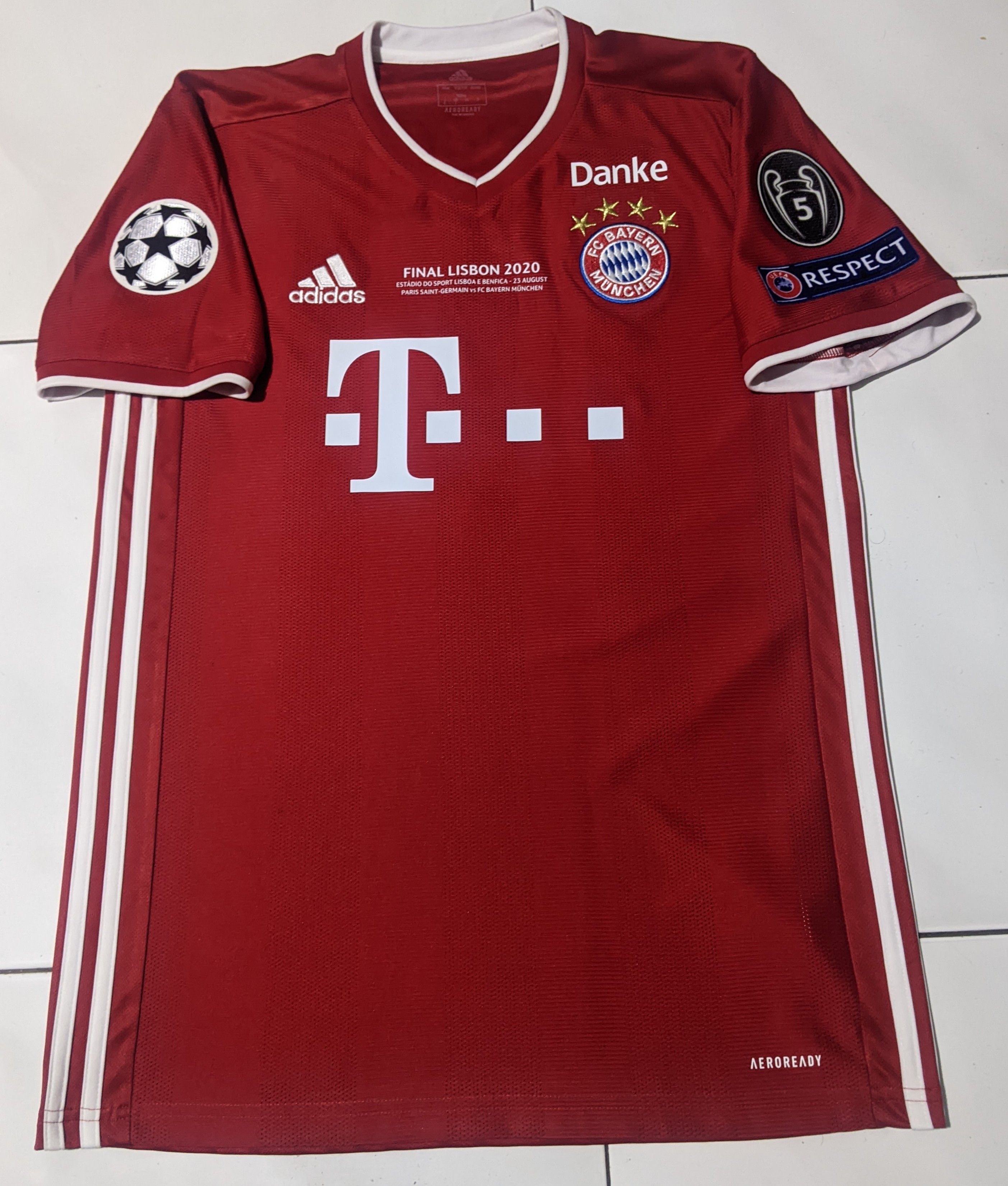 Adidas Bayern Munchen Final Lisbon 2020 Jersey Lewandowski 9 Size US S / EU 44-46 / 1 - 1 Thumbnail
