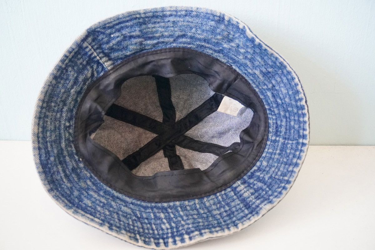 Vintage Denim bucket hat usa rare hat Size ONE SIZE - 6 Thumbnail