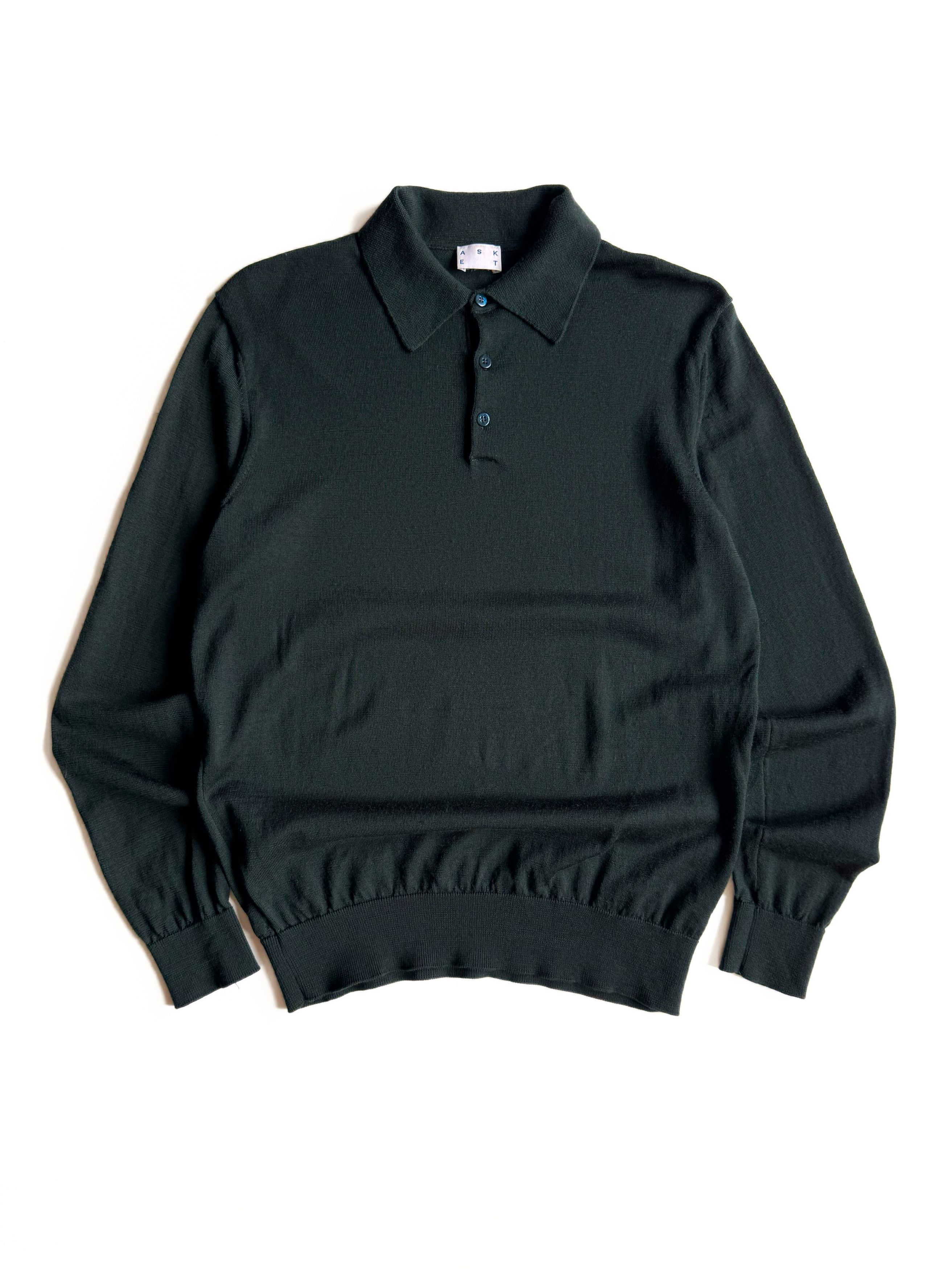 Asket Men's Asket Merino Wool Collared Sweater (M) Size US M / EU 48-50 / 2 - 1 Thumbnail