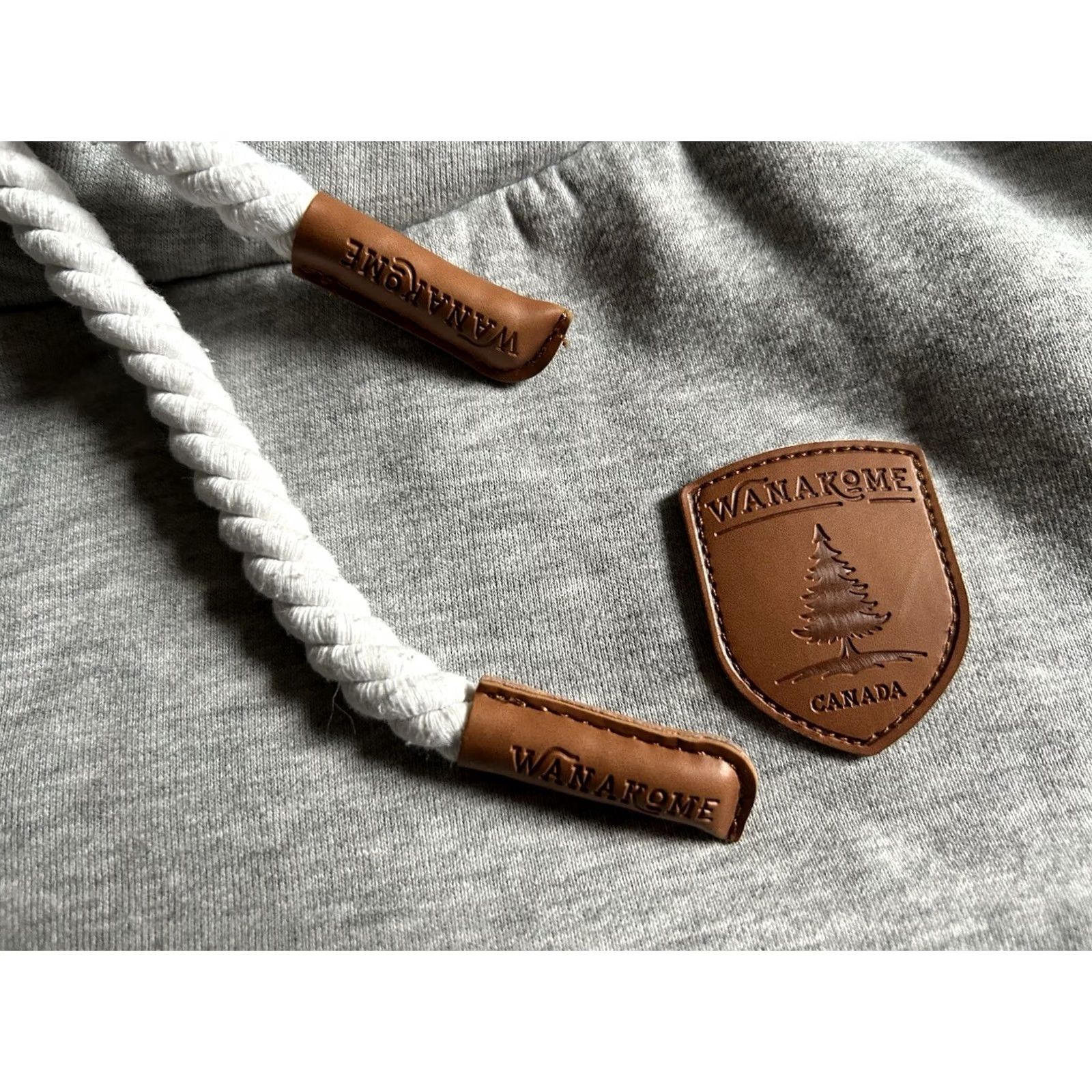Vintage Wanakome Hoodie Pullover Womens Size S Gray Cotton Blend Pockets Logo Long Sleeve Pullover Winter Autumn Spring Summer Activewear Womens Size S / US 4 / IT 40 - 3 Thumbnail