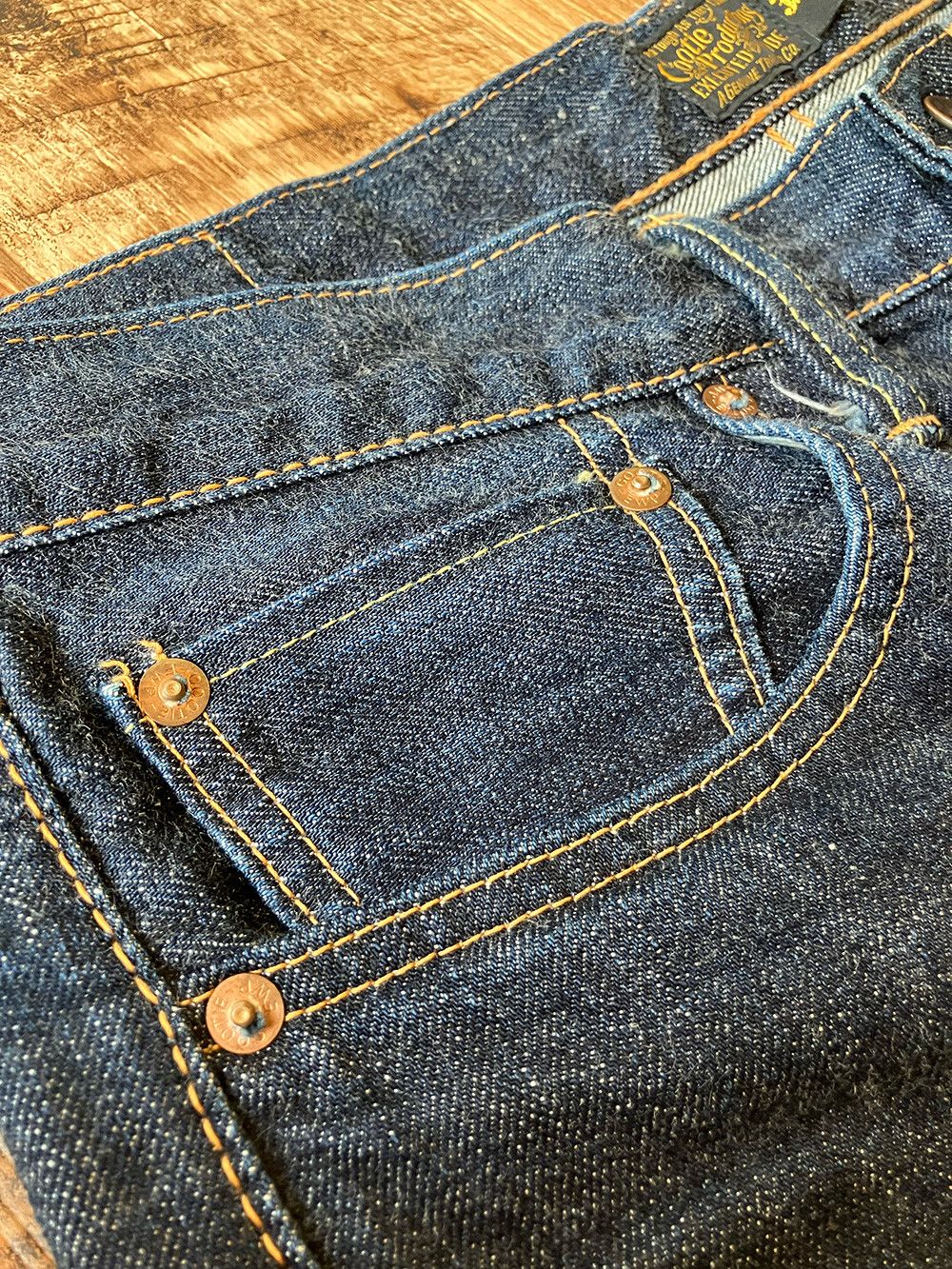 Japanese Brand COOTIE PRODUCTIONS W32 x L 31 Tapered Selvedge Jeans Size US 32 / EU 48 - 10 Thumbnail
