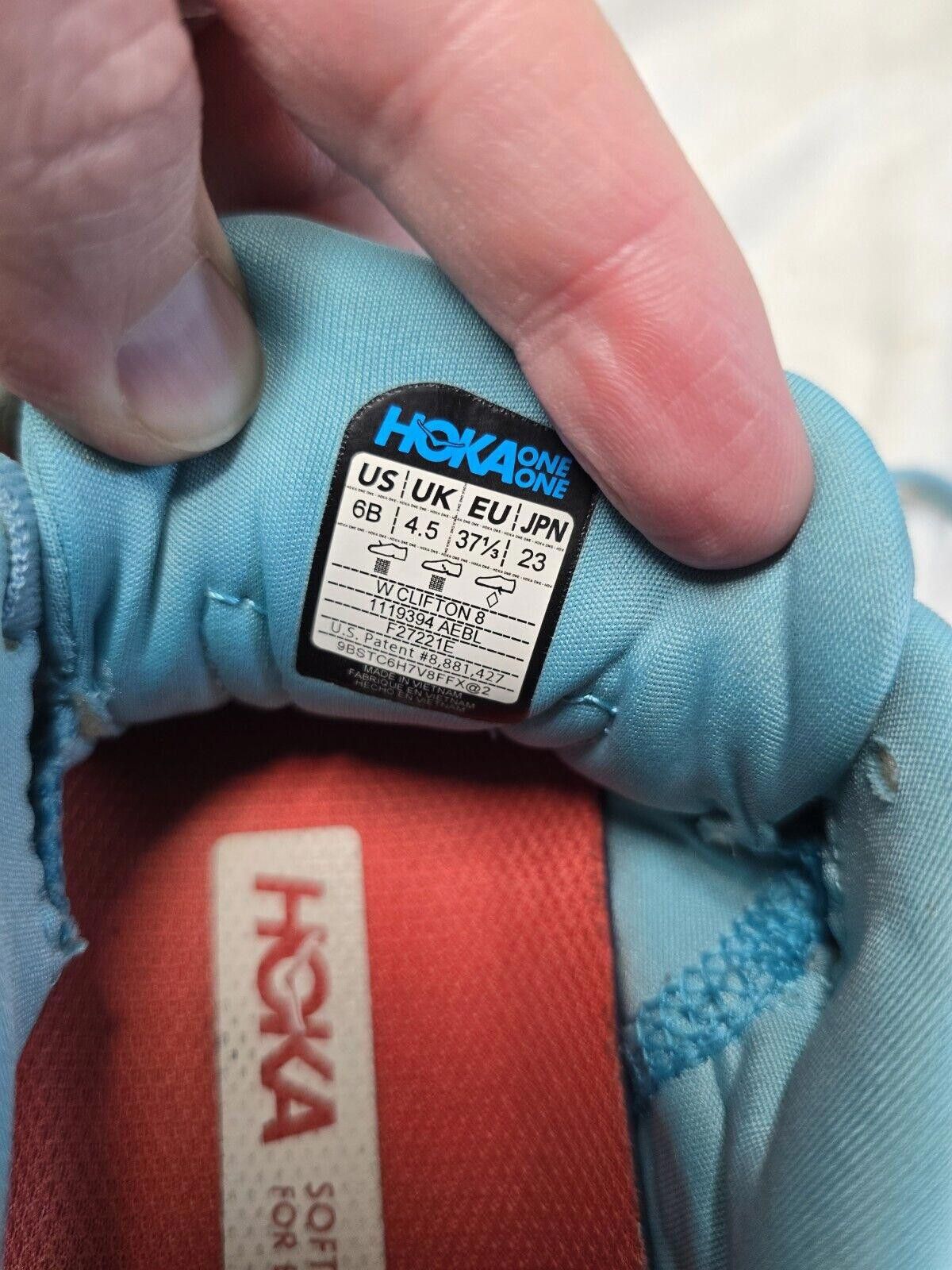 Hoka Hoka One One Women Clifton 8 1119394 Blue Shoes Size 6 B Size US 6 / IT 36 - 6 Thumbnail