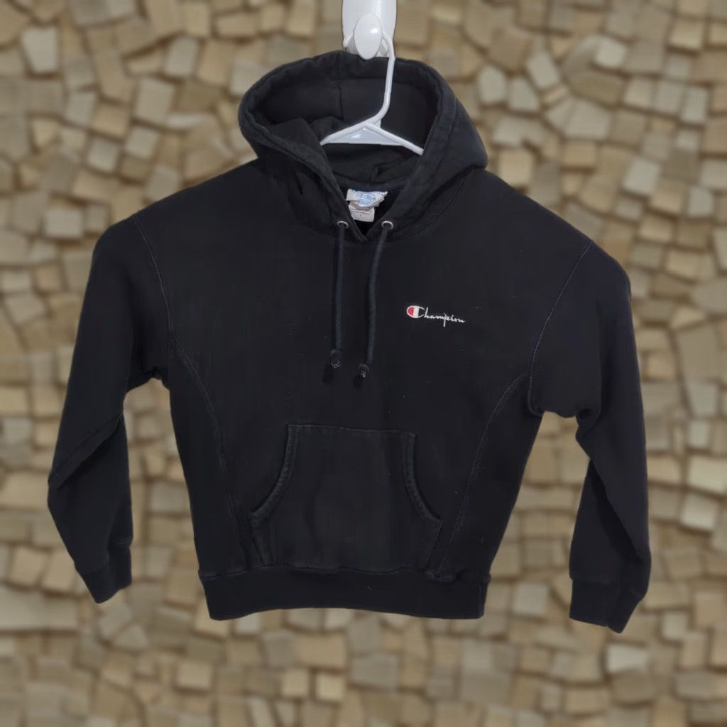 Champion VINTAGE Champion Reverse Weave Sweatshirt Pullover Hoodie Black Adult Small S Men's Regular Size US S / EU 44-46 / 1 - 1 Thumbnail