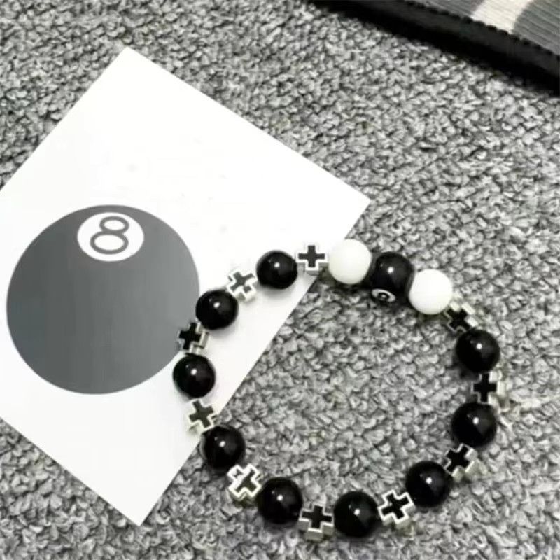 Jewelry × Vintage Billiard Black Eight Cross Bracelet Size ONE SIZE - 3 Thumbnail