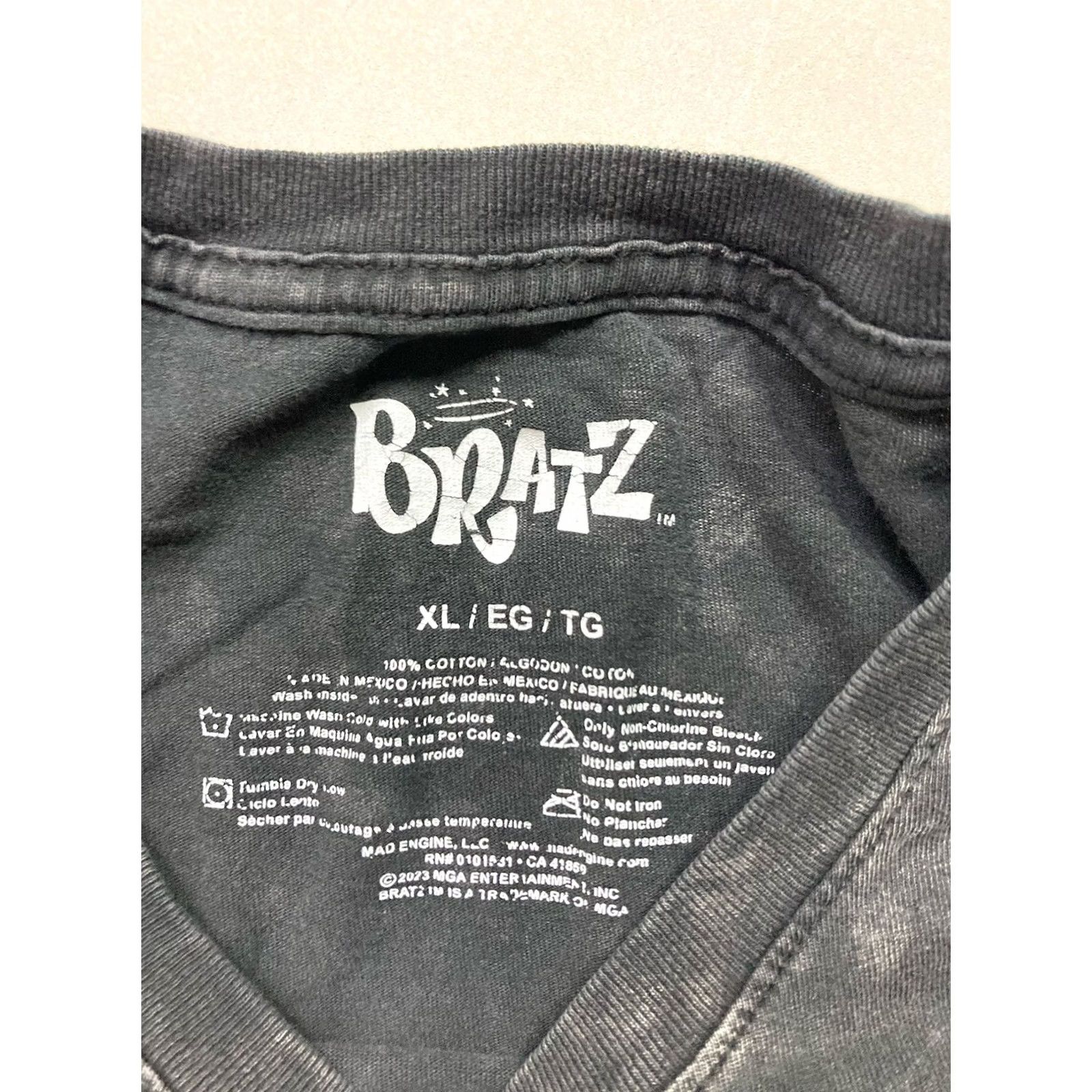 Vintage VINTAGE Bratz Logo T-Shirt Women XL Black Acid Wash Short Sleeve Size XL / US 12-14 / IT 48-50 - 5 Thumbnail