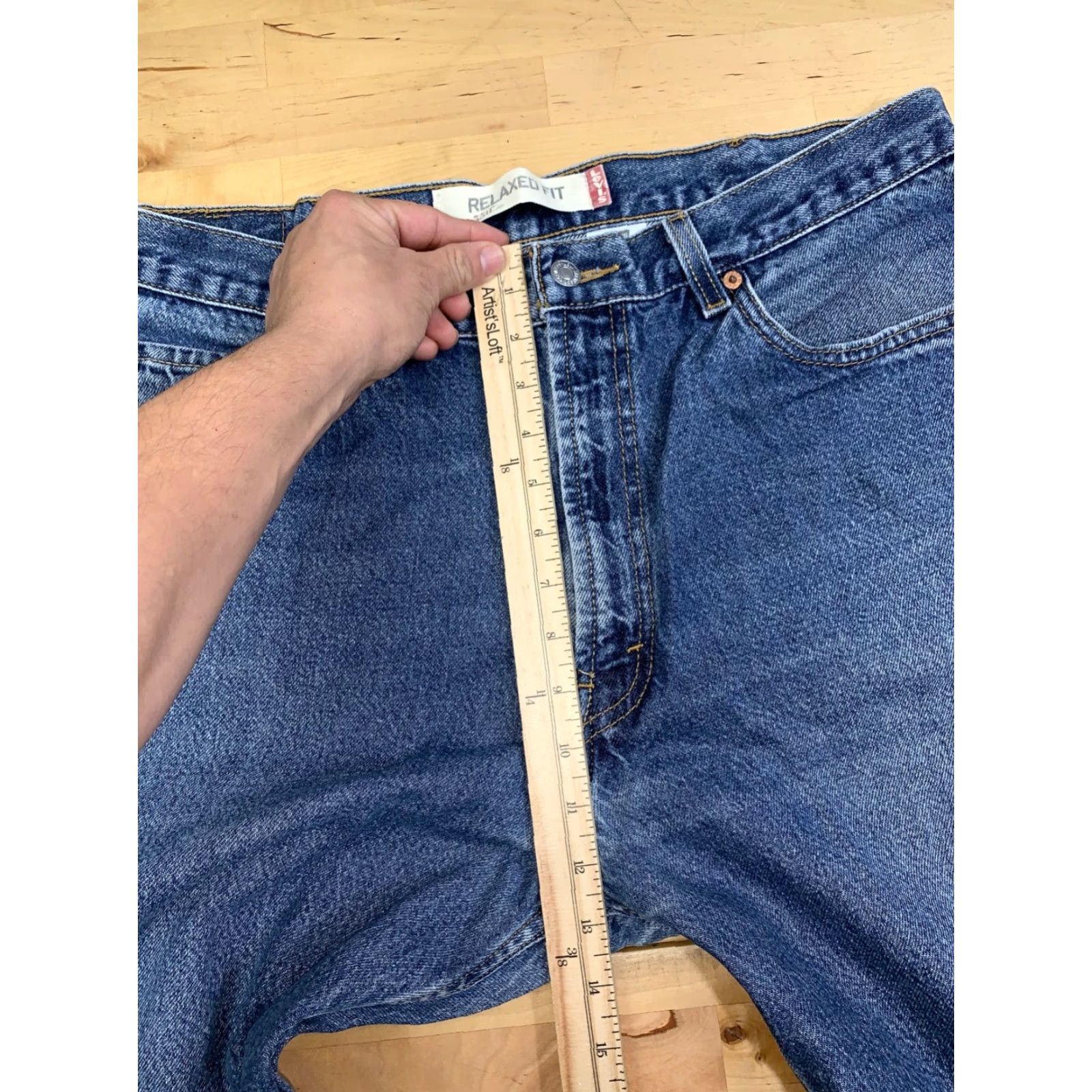 Levi's Levis 550 Relaxed Fit Denim Jeans Mens 38x32 Blue Casual Straight 12509 Size US 38 / EU 54 - 7 Thumbnail