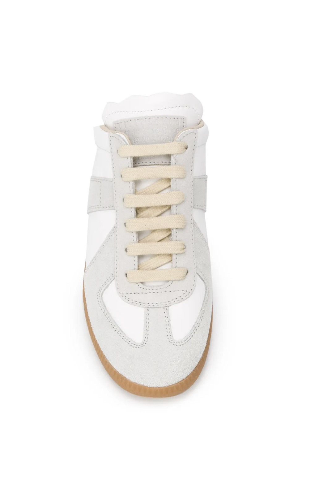 Maison Margiela Maison Margiela Replica leather sneakers 36/5 White Grey Size US 6.5 / IT 36.5 - 4 Thumbnail