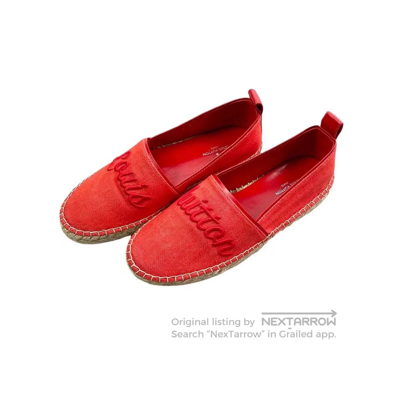 Louis Vuitton Louis Vuitton Embroidered letter logo fisherman shoes| Size US 4 / IT 34 - 1 Thumbnail