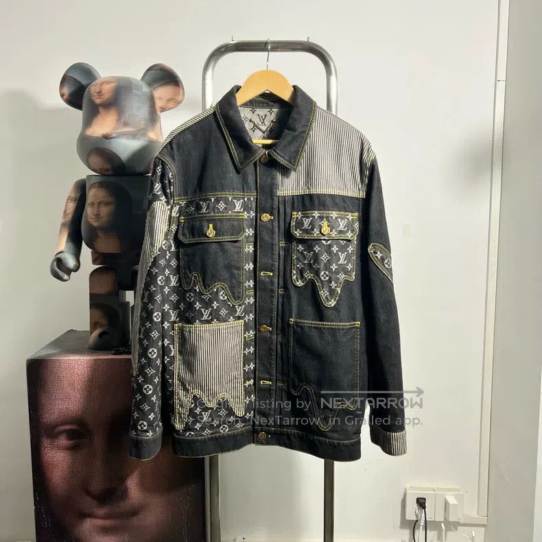 Louis Vuitton Louis Vuitton Nigo full print denim jacket Size US M / EU 48-50 / 2 - 1 Thumbnail