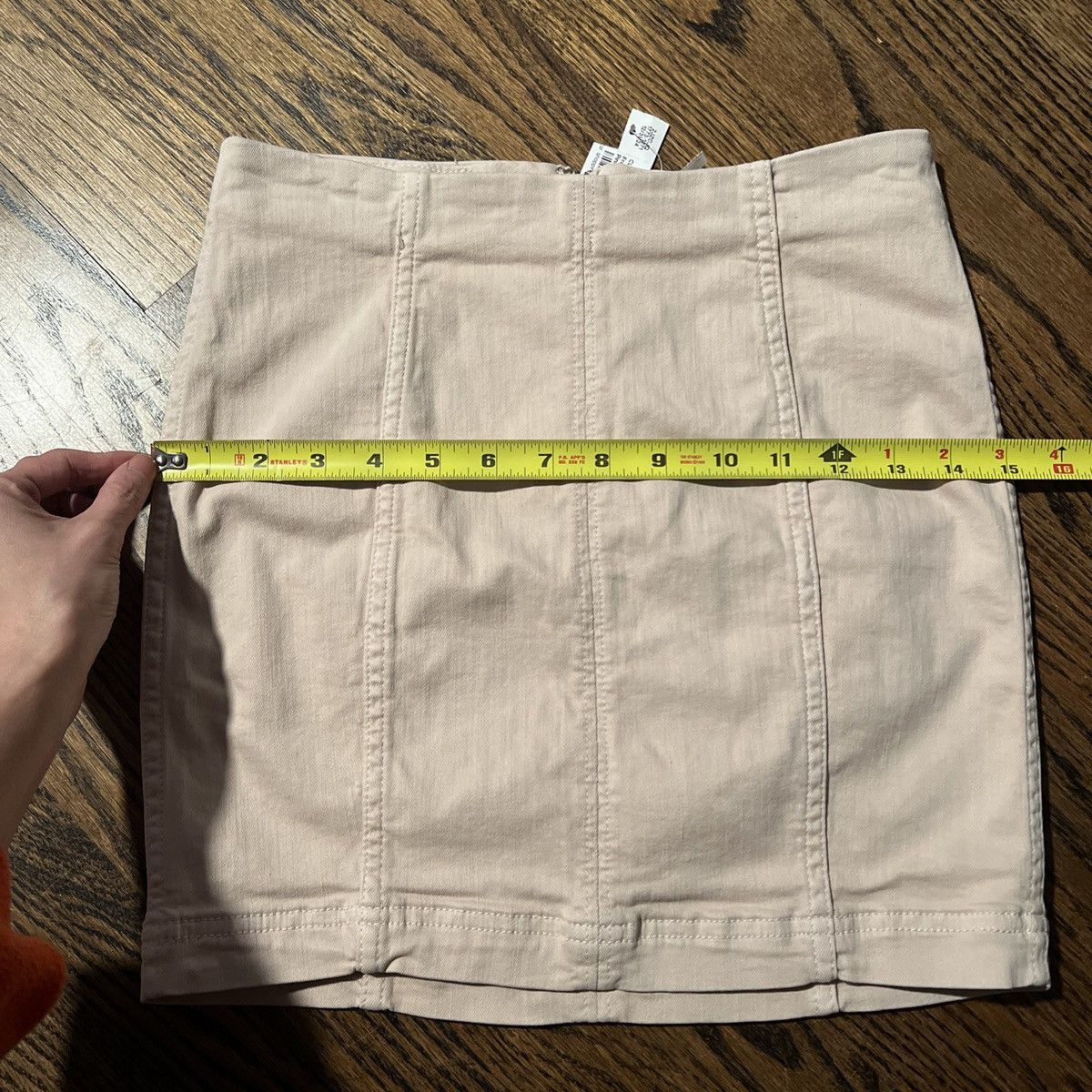 Free People FREE PEOPLE NWOT Women's Paneled Light Pink Tone Mini Skirt Size 25" / US 0 / IT 36 - 8 Thumbnail