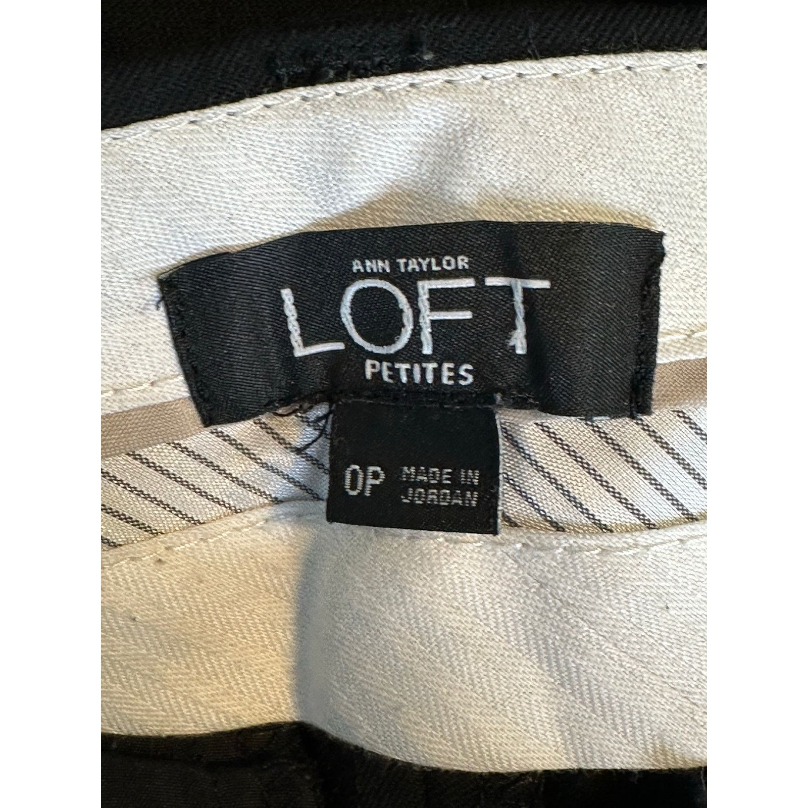 Loft Loft Marisa trouser black straight legs office pants size 0P Size 30" / US 8 / IT 44 - 3 Thumbnail