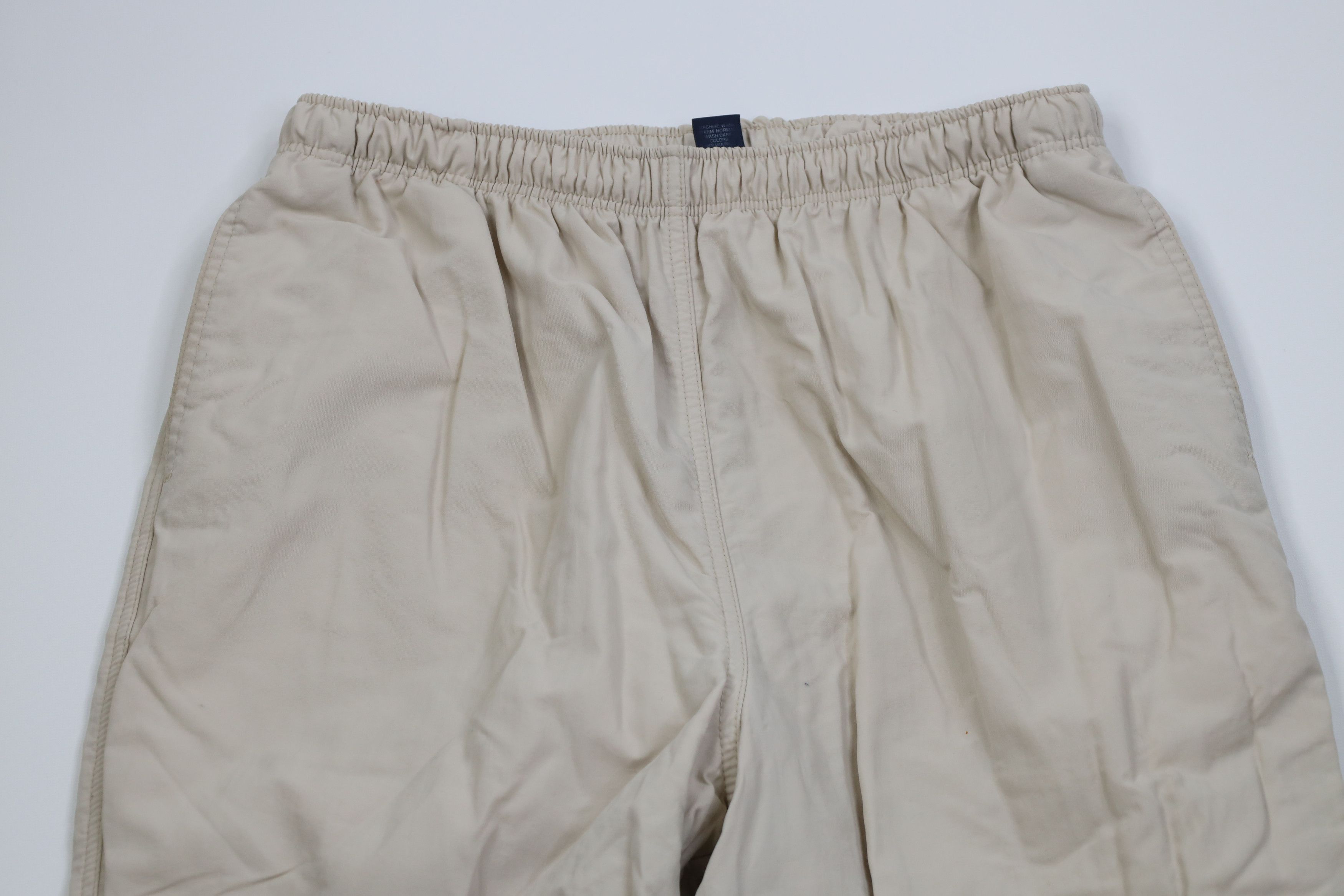 Lands' End Vintage 90s Lands End Lined Windbreaker Pants Beige USA Size 38" / US 16 / IT 52 - 2 Thumbnail