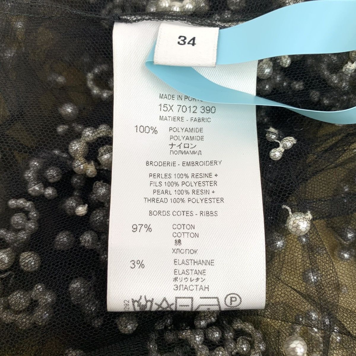 Givenchy Givenchy Gray Full Diamonds Cotton Blouse Size XXS / US 00 / IT 34 - 9 Thumbnail