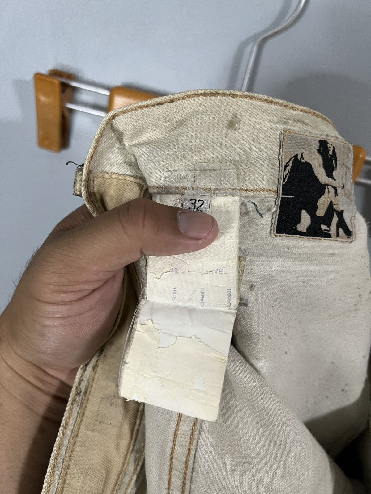 Rick Owens Drkshdw Rick owens ss 2010 cream gravel waxed jeans Size US 32 / EU 48 - 7 Thumbnail