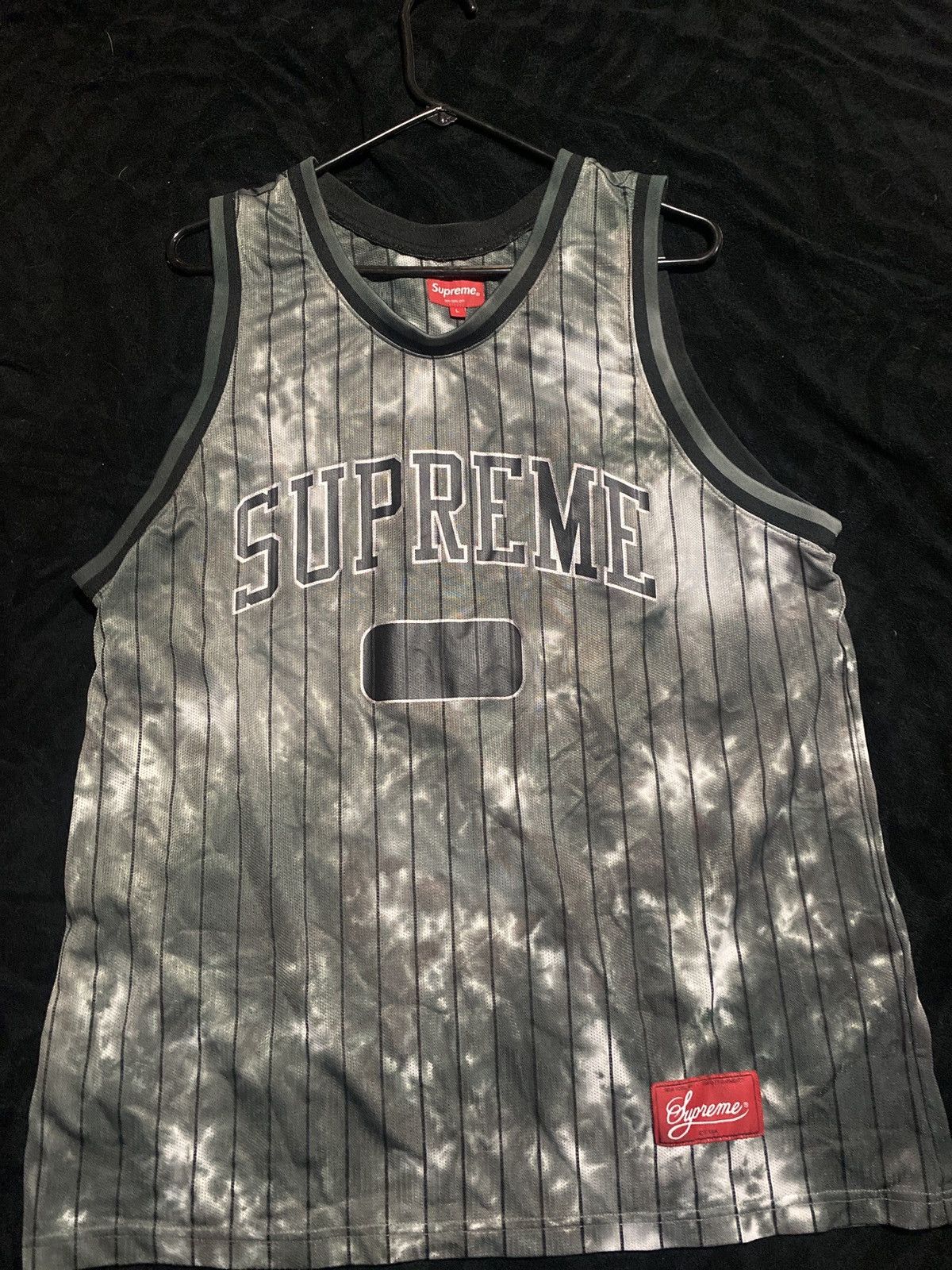 Supreme Supreme Dyed Basketball Jersey (Black) | Grailed