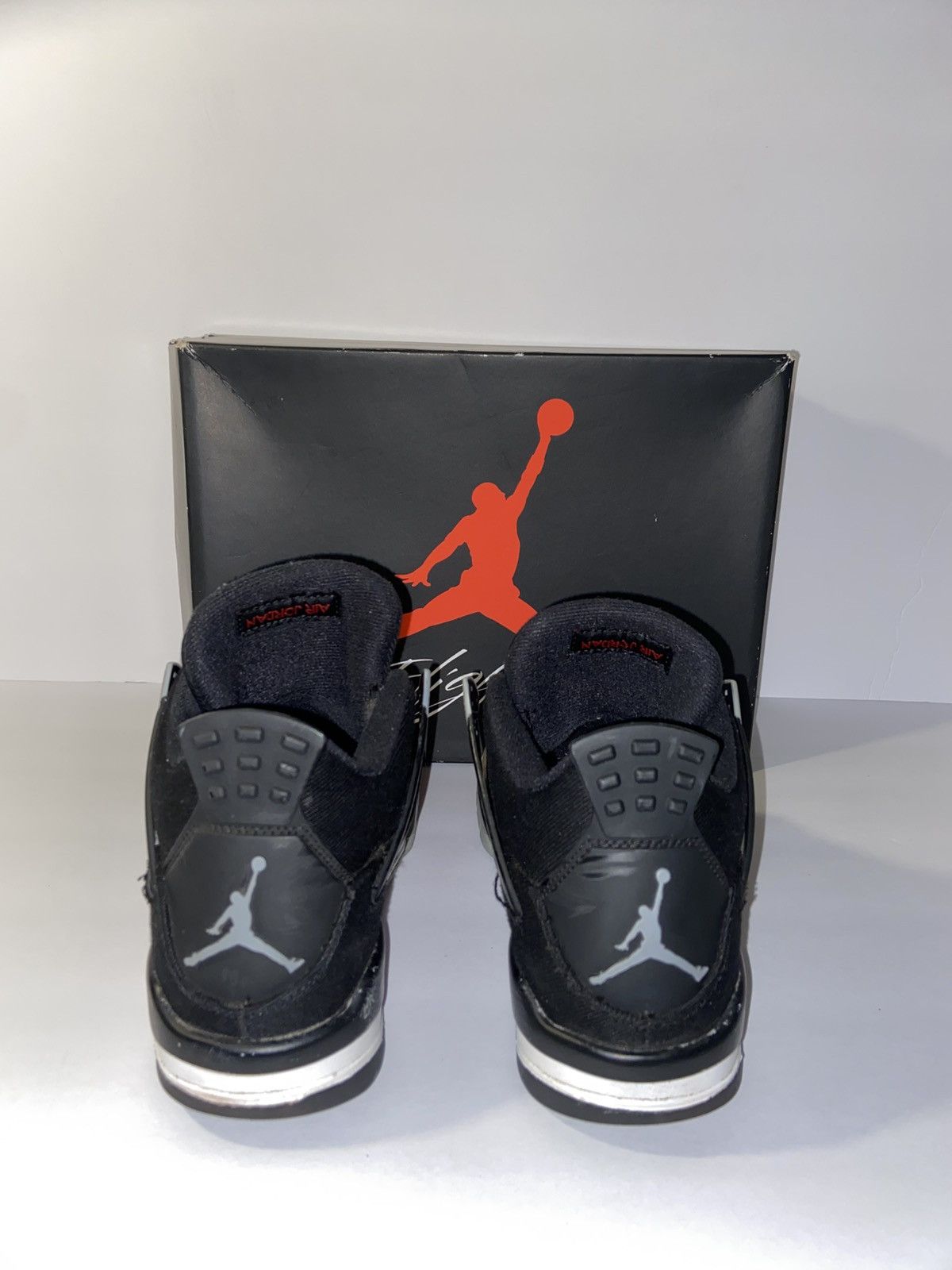 Jordan Brand Jordan 4 Retro Black Canvas (GS) US 6.5Y Used Size US 6.5 / EU 39-40 - 4 Thumbnail