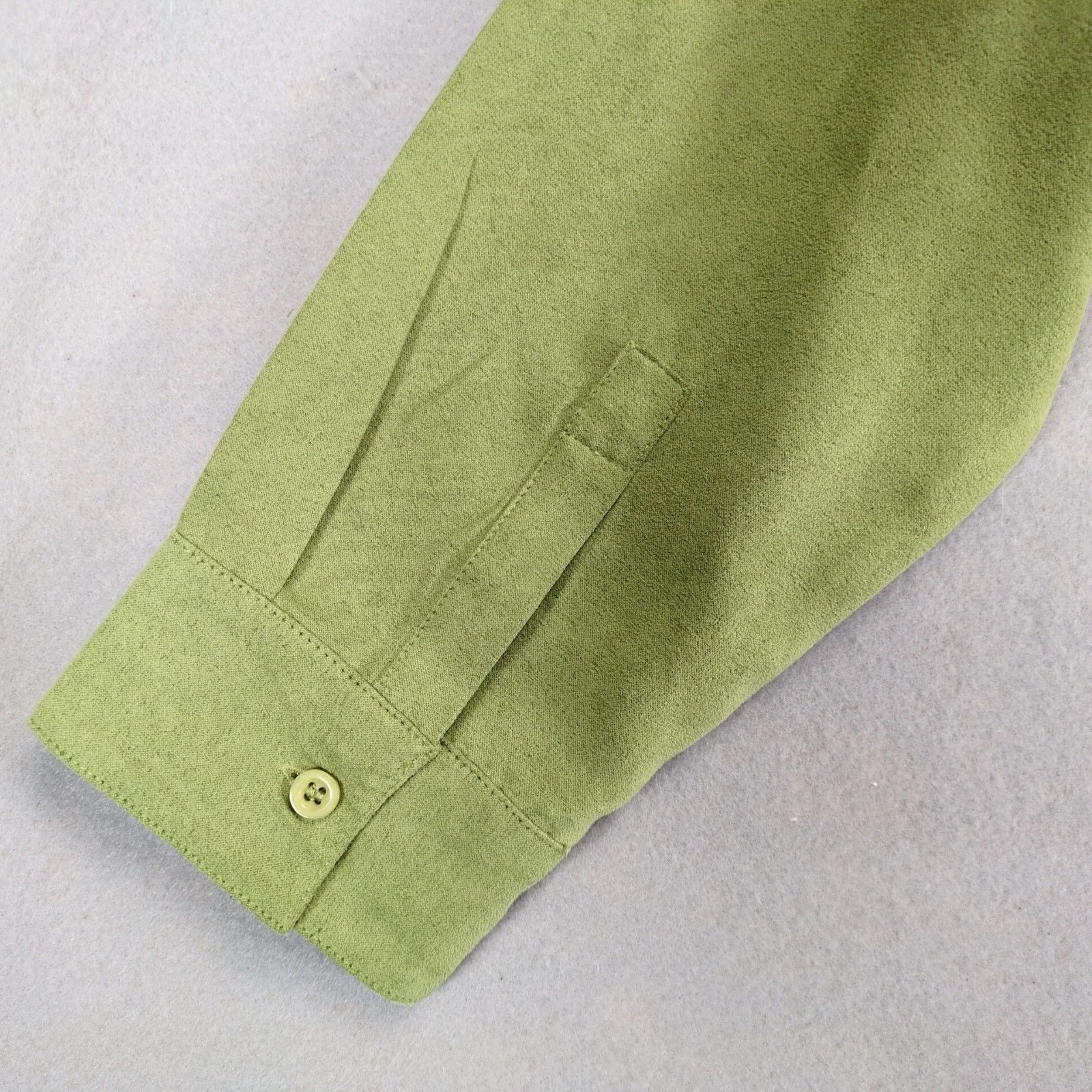 Vintage Baxter & Wells Faux Suede Button Up Shirt Pintuck Pleats XL Size XL / US 12-14 / IT 48-50 - 7 Thumbnail