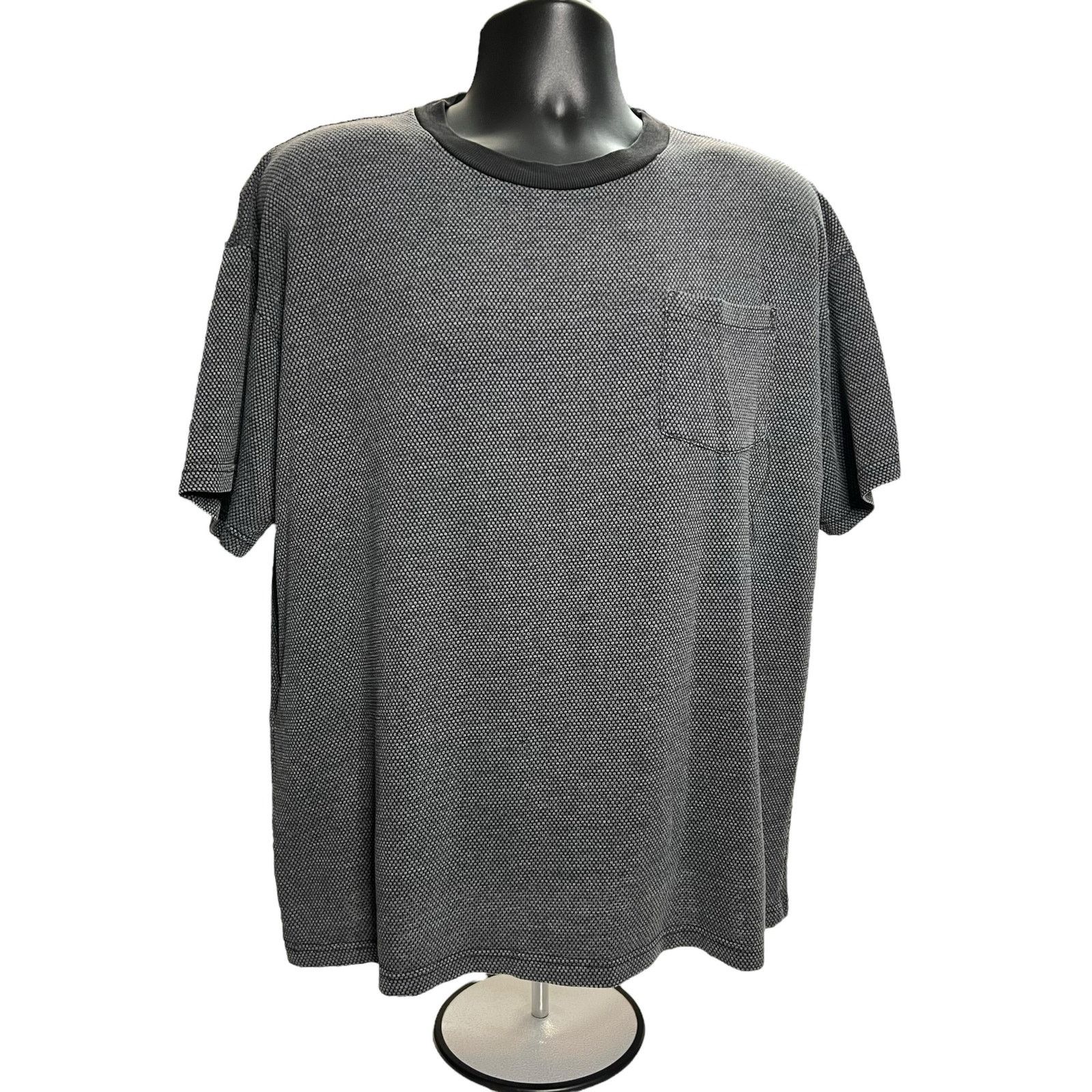 Other ZIM USA XL Knit T-Shirt Black & Gray Short Sleeve Pocket Tee Size US XL / EU 56 / 4 - 1 Thumbnail