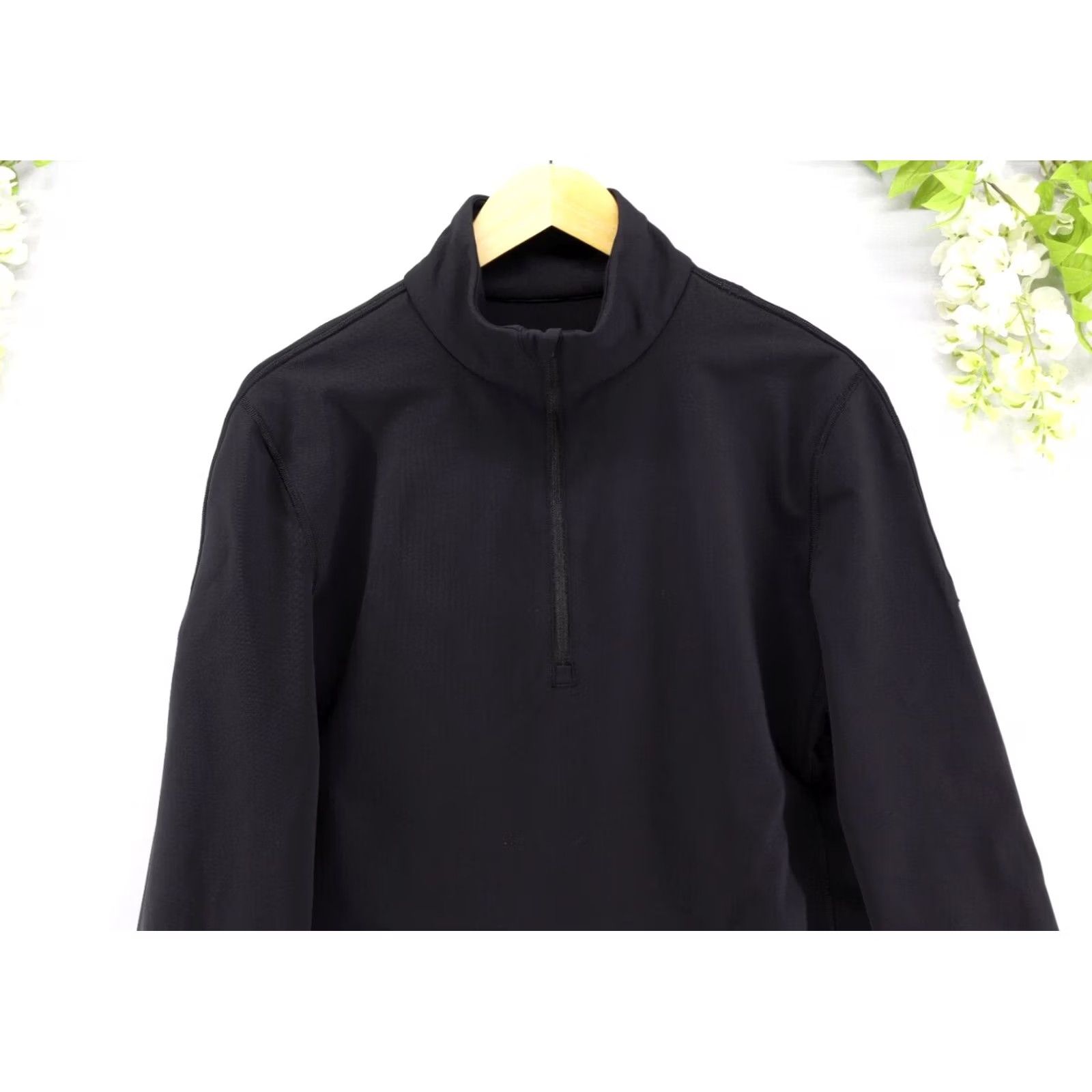 Lululemon Lululemon Men's Paneled Warmth 1/2 Zip Pullover Black M Reflective Details Mock Neck Zip Short Sleeve? Size US M / EU 48-50 / 2 - 3 Thumbnail