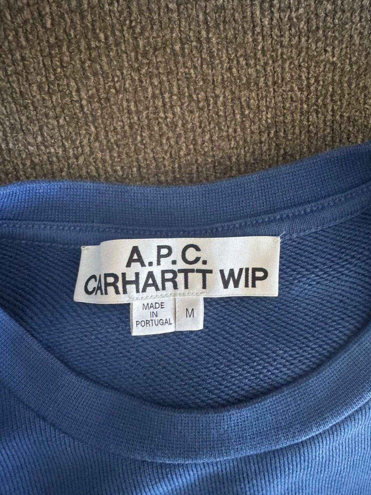A.P.C. × Carhartt Wip Carhartt WIP x APC- Blue sweatshirt Size US M / EU 48-50 / 2 - 2 Thumbnail
