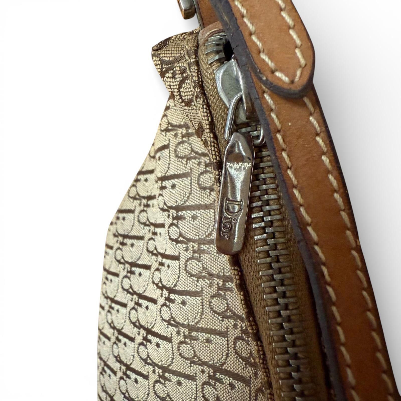 Dior Dior - Monogram Canvas Shoulder Bag Leather Strap Size ONE SIZE - 2 Thumbnail