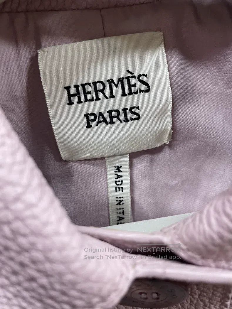 Hermes Hermes Pink Purple Deerskin Jacket Size XXS / US 00 / IT 34 - 4 Thumbnail