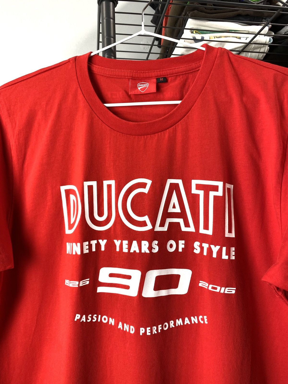 Ducati Red Ducati Racing T Shirt Suzuki Honda Motorsport Size US M / EU 48-50 / 2 - 2 Thumbnail