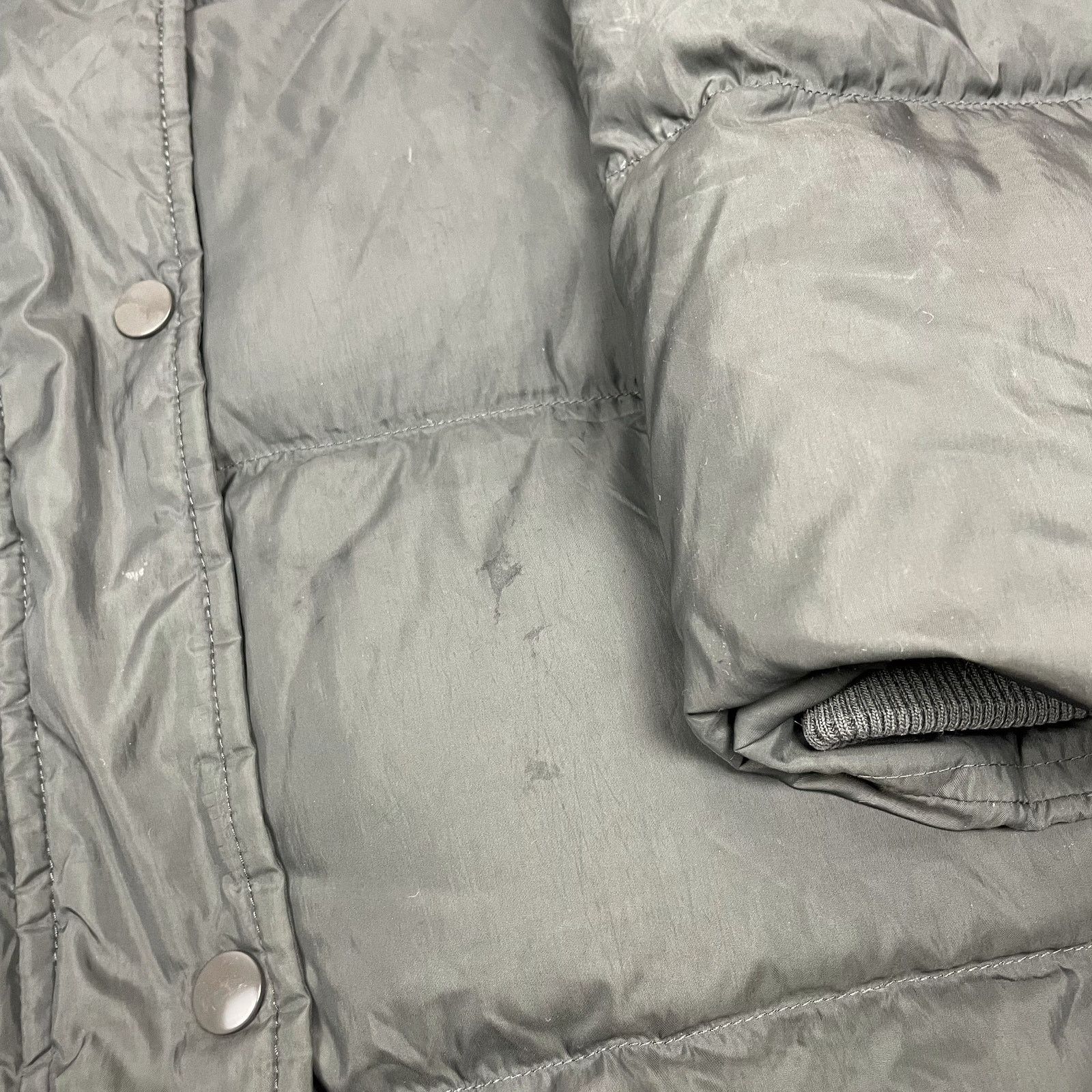Nike × Vintage Nike Sportswear Women's Gray Hooded Full Zip Puffer Coat M Size M / US 6-8 / IT 42-44 - 6 Thumbnail