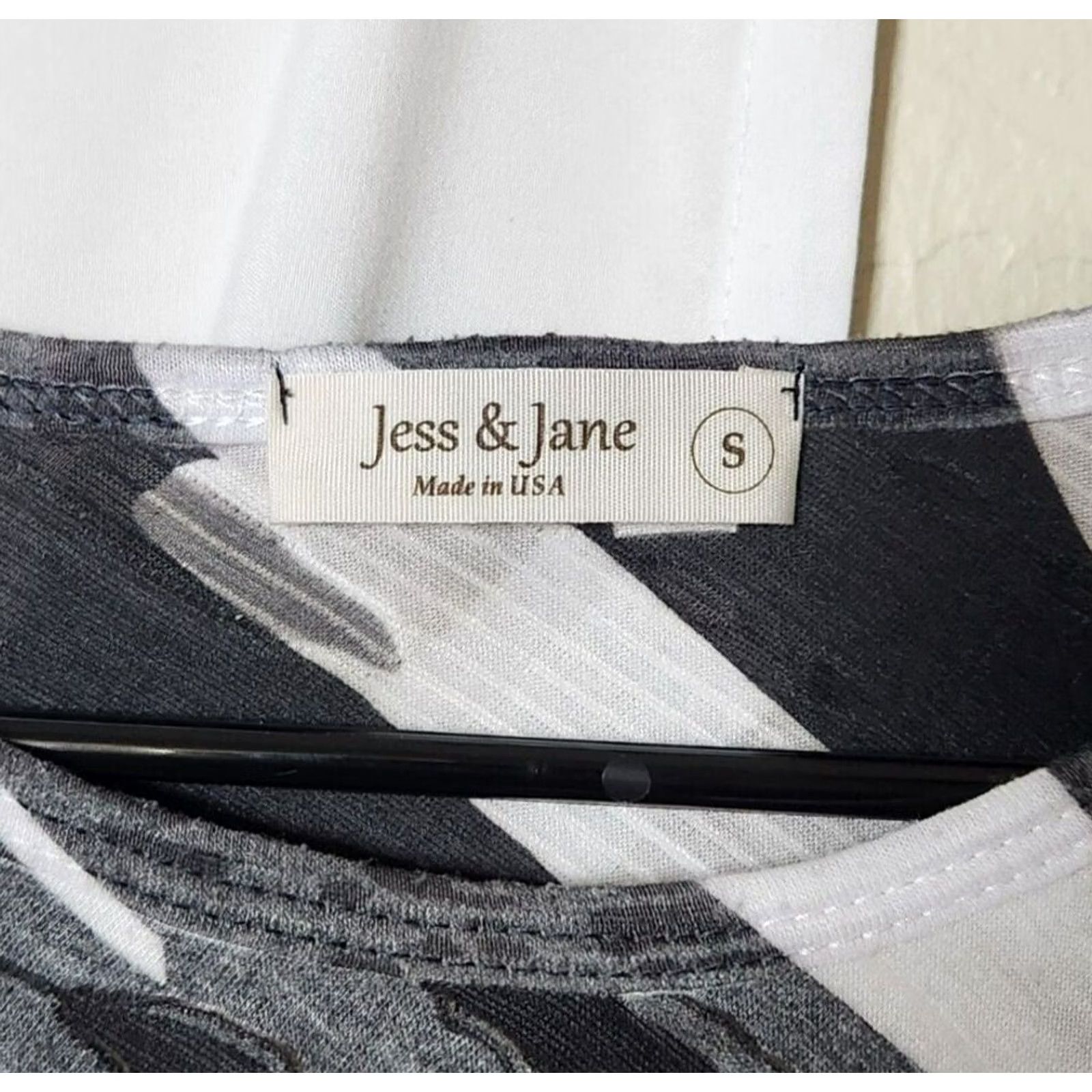Vintage Jess & Jane Womens Blouse 3/4 Sleeve Shirt Gray S Size S / US 4 / IT 40 - 4 Thumbnail