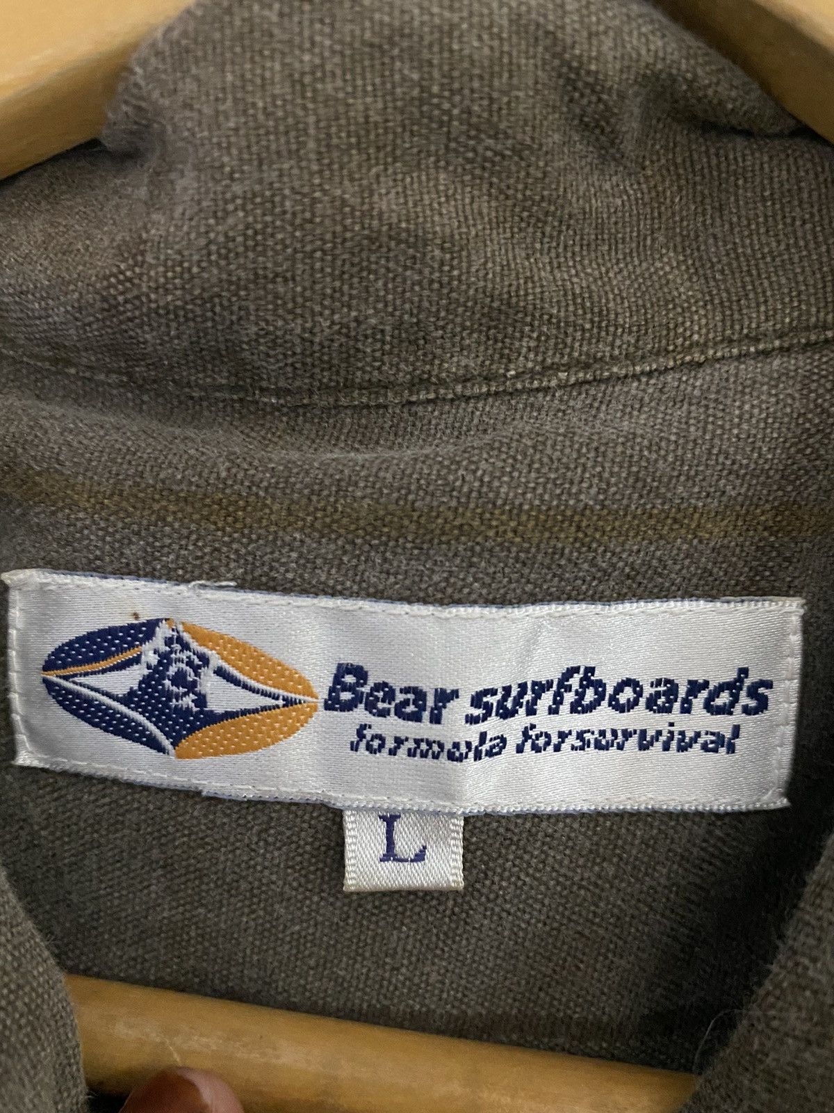 Vintage Bear Surboards Zipper Shirt Size US L / EU 52-54 / 3 - 13 Thumbnail