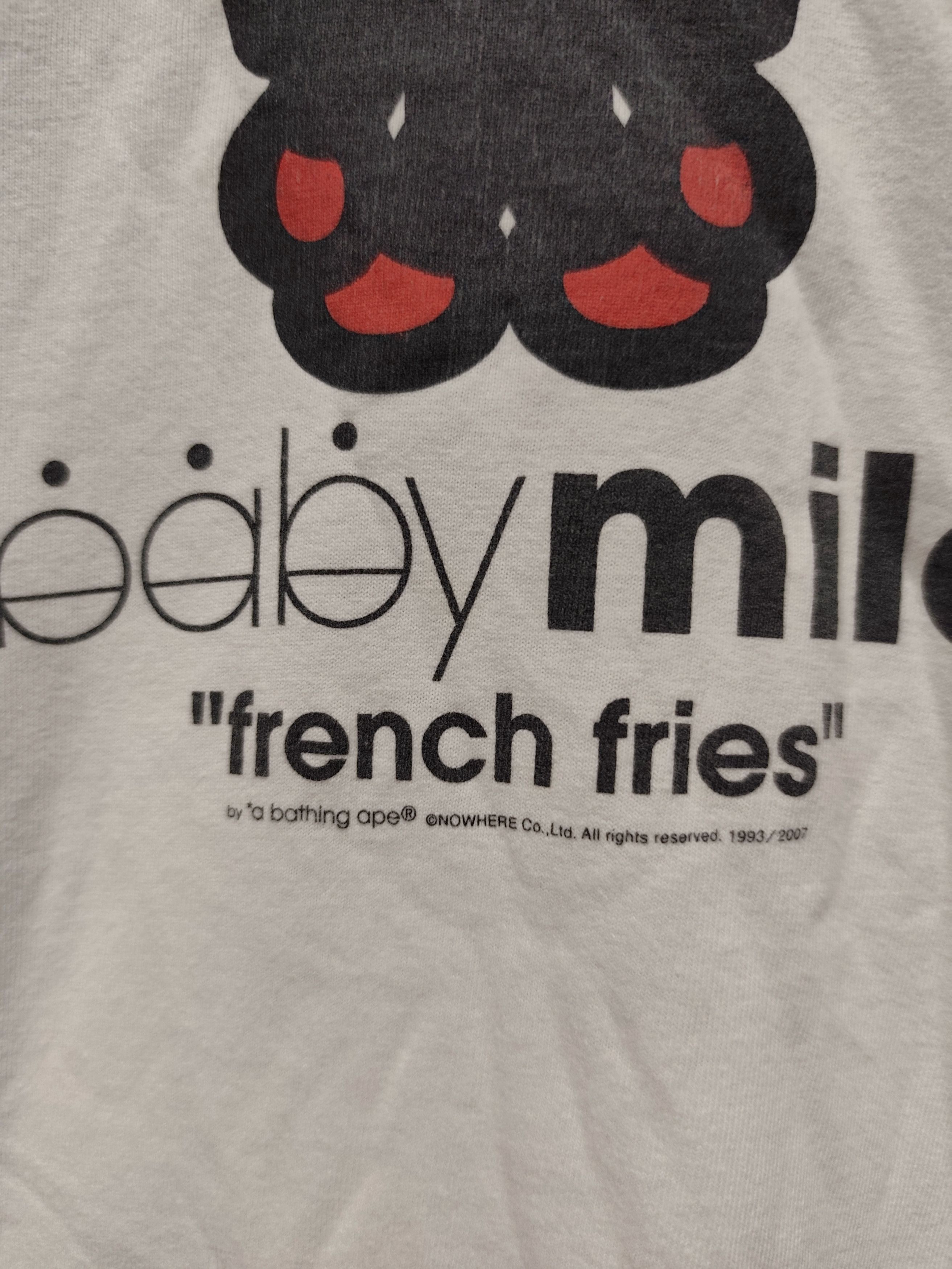 Bape Bape Baby Milo French Fries Long Sleeve Tee Size US S / EU 44-46 / 1 - 4 Thumbnail