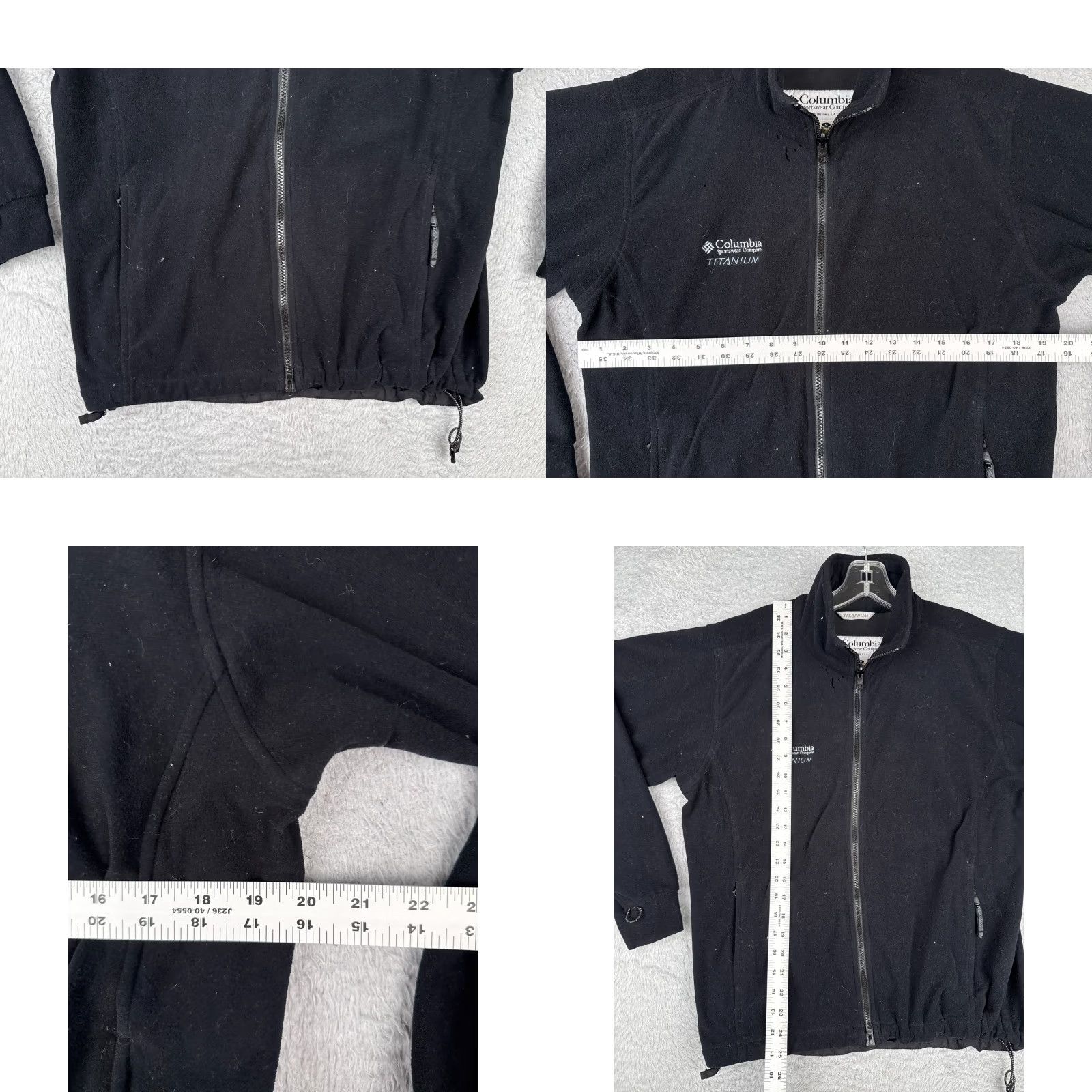 Vintage Columbia Jacket Women M Black Interchange Titanium Polyester Fleece Full Zip Hooded Lightweight Pockets Outdoor Vintage No Size M / US 6-8 / IT 42-44 - 8 Thumbnail