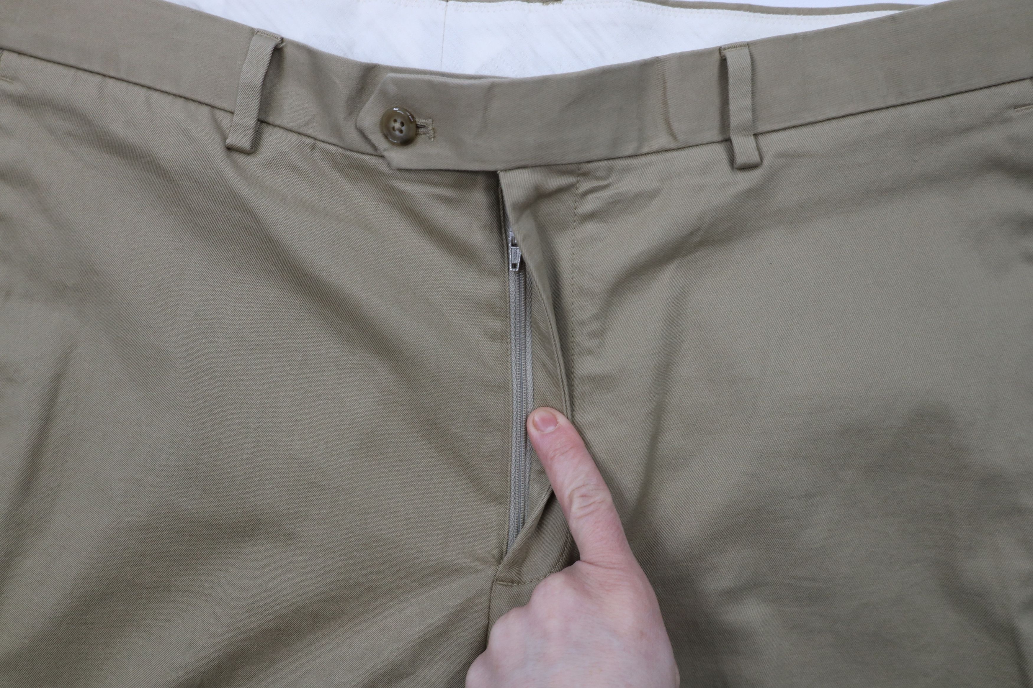 J.Crew × Vintage J Crew Bowery Classic Fit Stretch Chino Pants Beige Brown Size US 36 / EU 52 - 7 Thumbnail